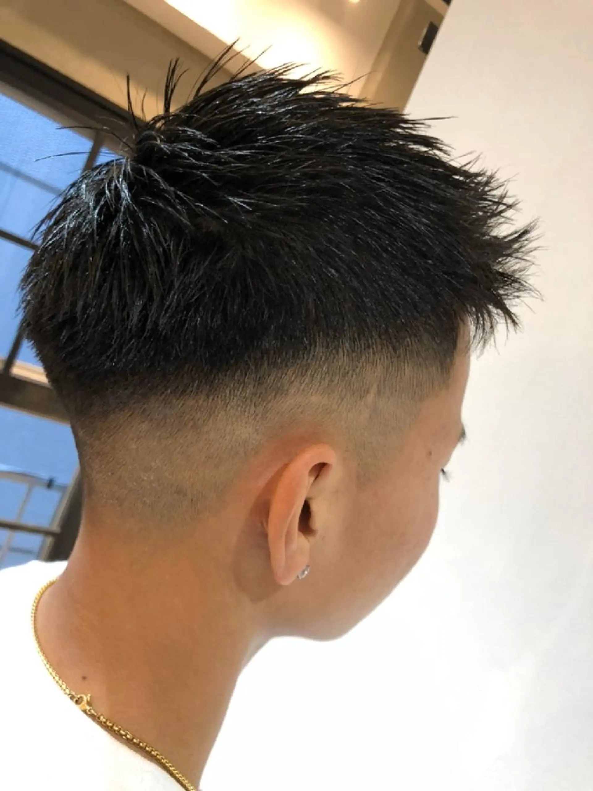 メンズ ショート フェードカット スキンフェード amie高崎所属・高崎メンズパーマ 髪質改善TAKEのヘアスタイル