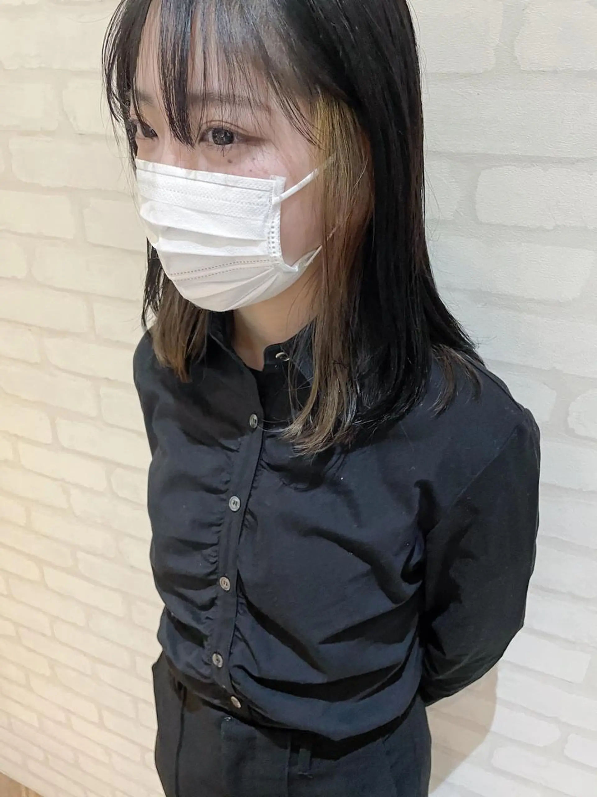 ミディアム カラー ケアブリーチ /髪質 改善/古橋圭史郎のヘアスタイル