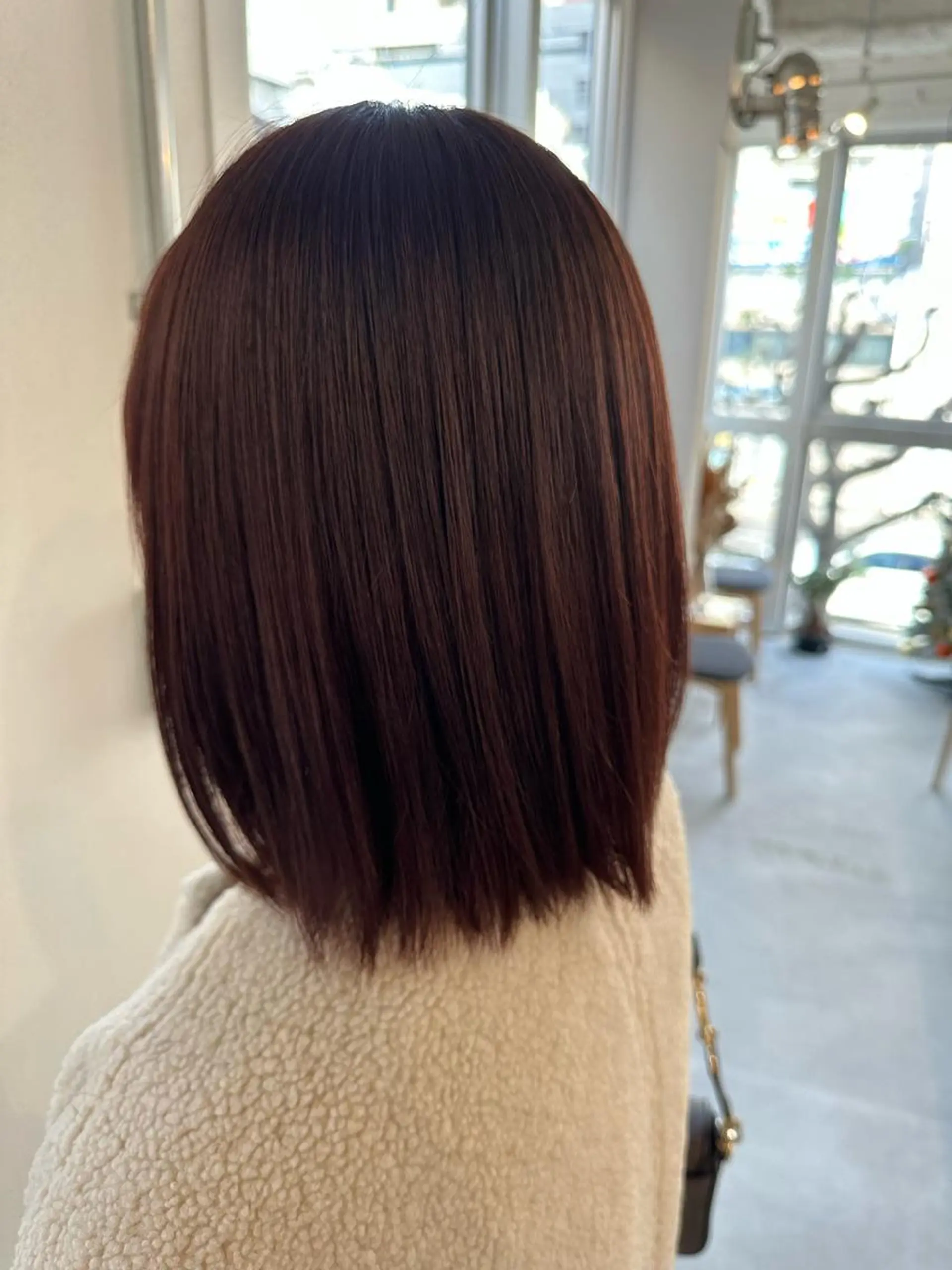 ミディアム カラー ピンクカラー ヘアカラー 松本 莉央のヘアスタイル