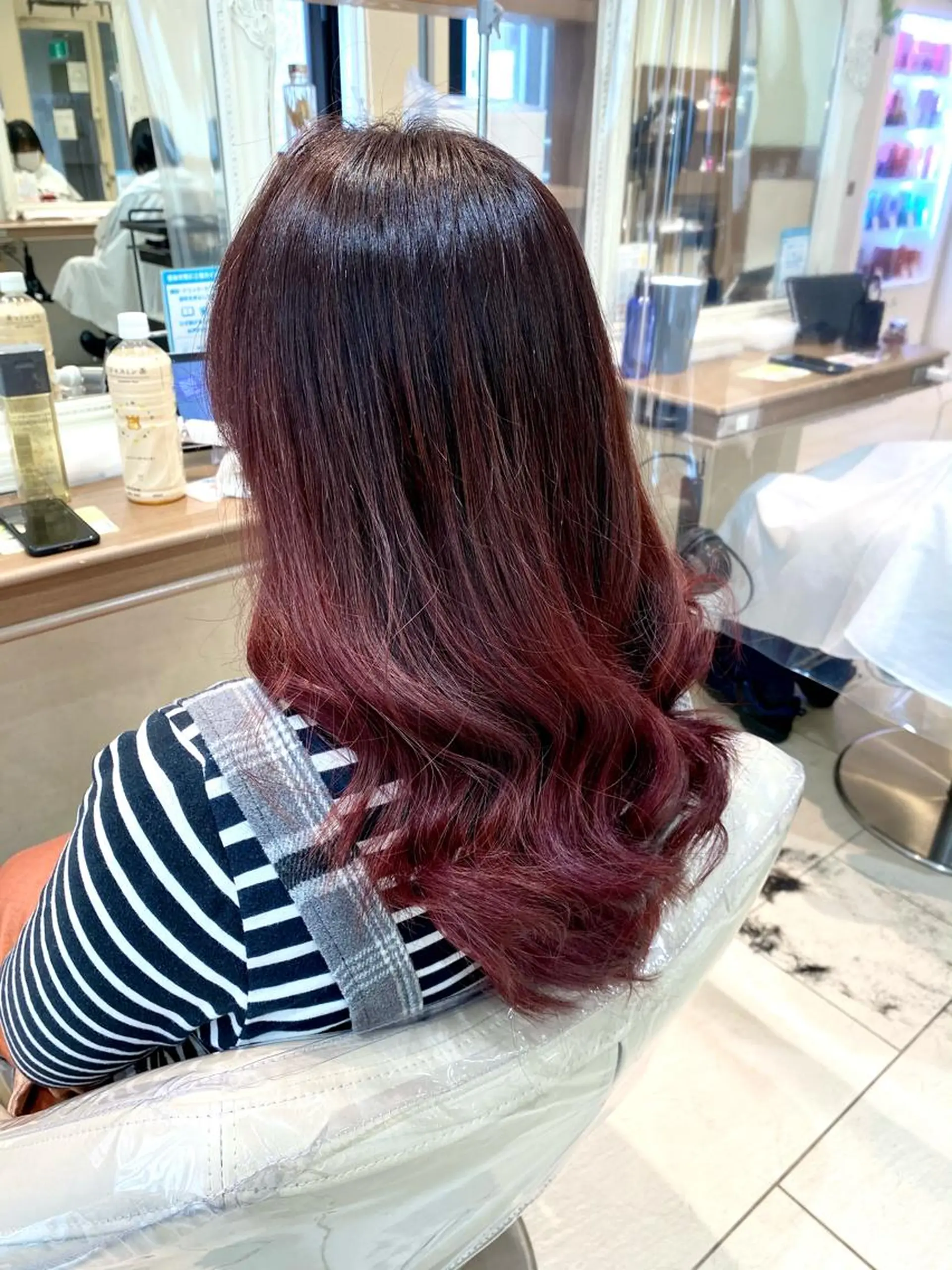 ロング カラー 横山 直輝のヘアスタイル