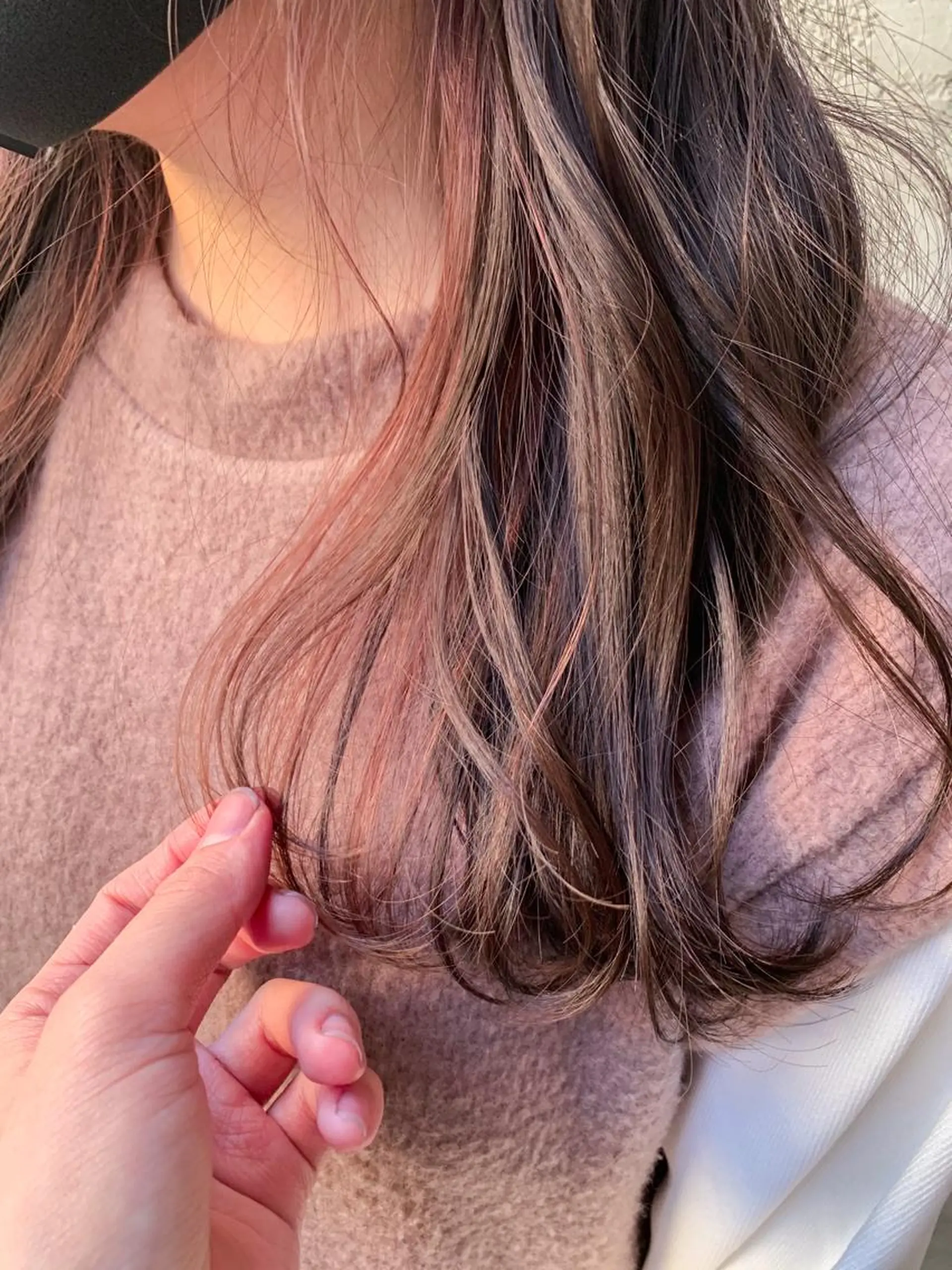 セミロング カラー ヘアアレンジ ヘアカラー トリートメント yuka .のヘアスタイル