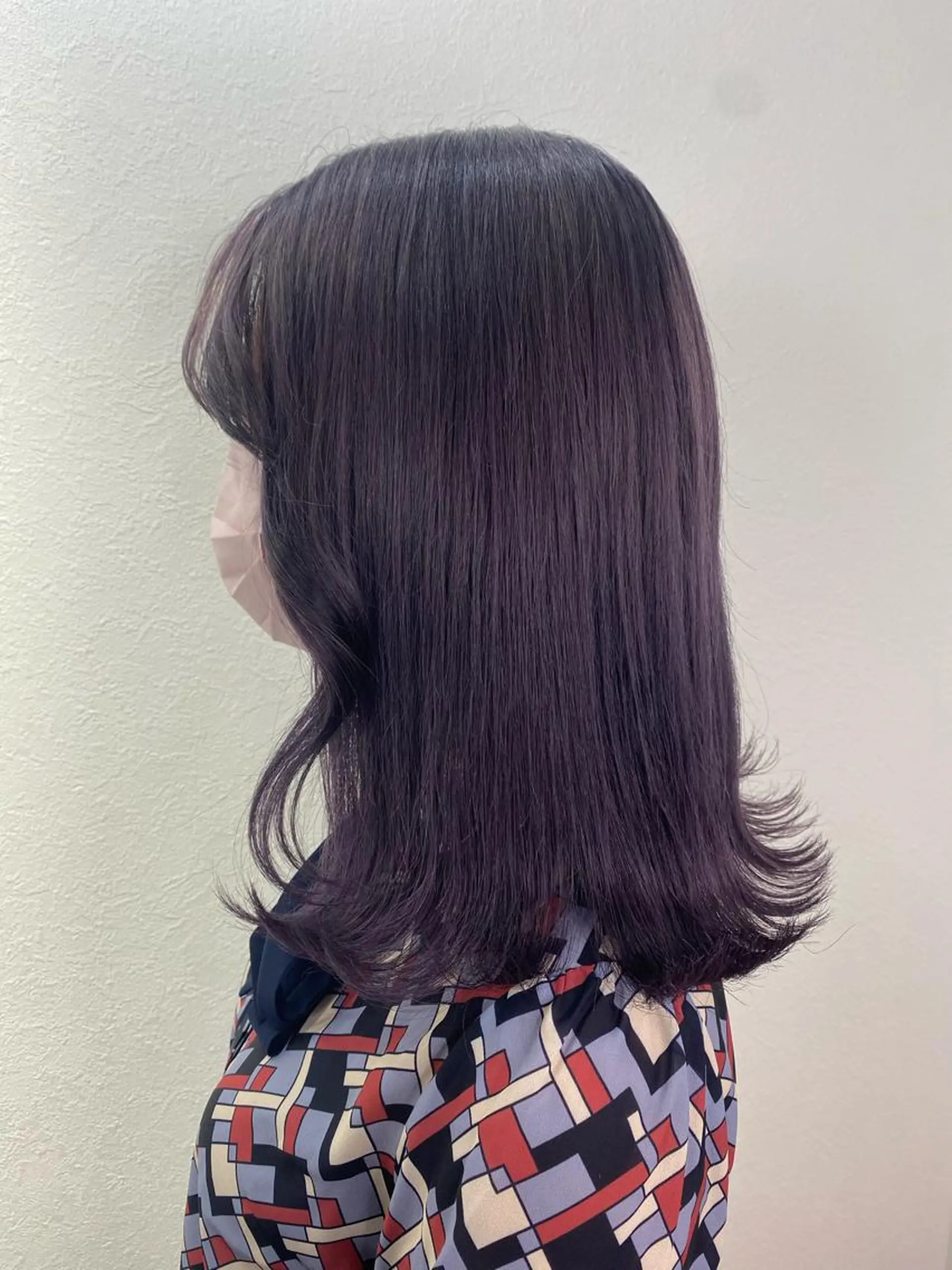 セミロング カラー ラベンダーカラー ラベンダーグレー 遠藤沙也加 /レイヤーカットのヘアスタイル