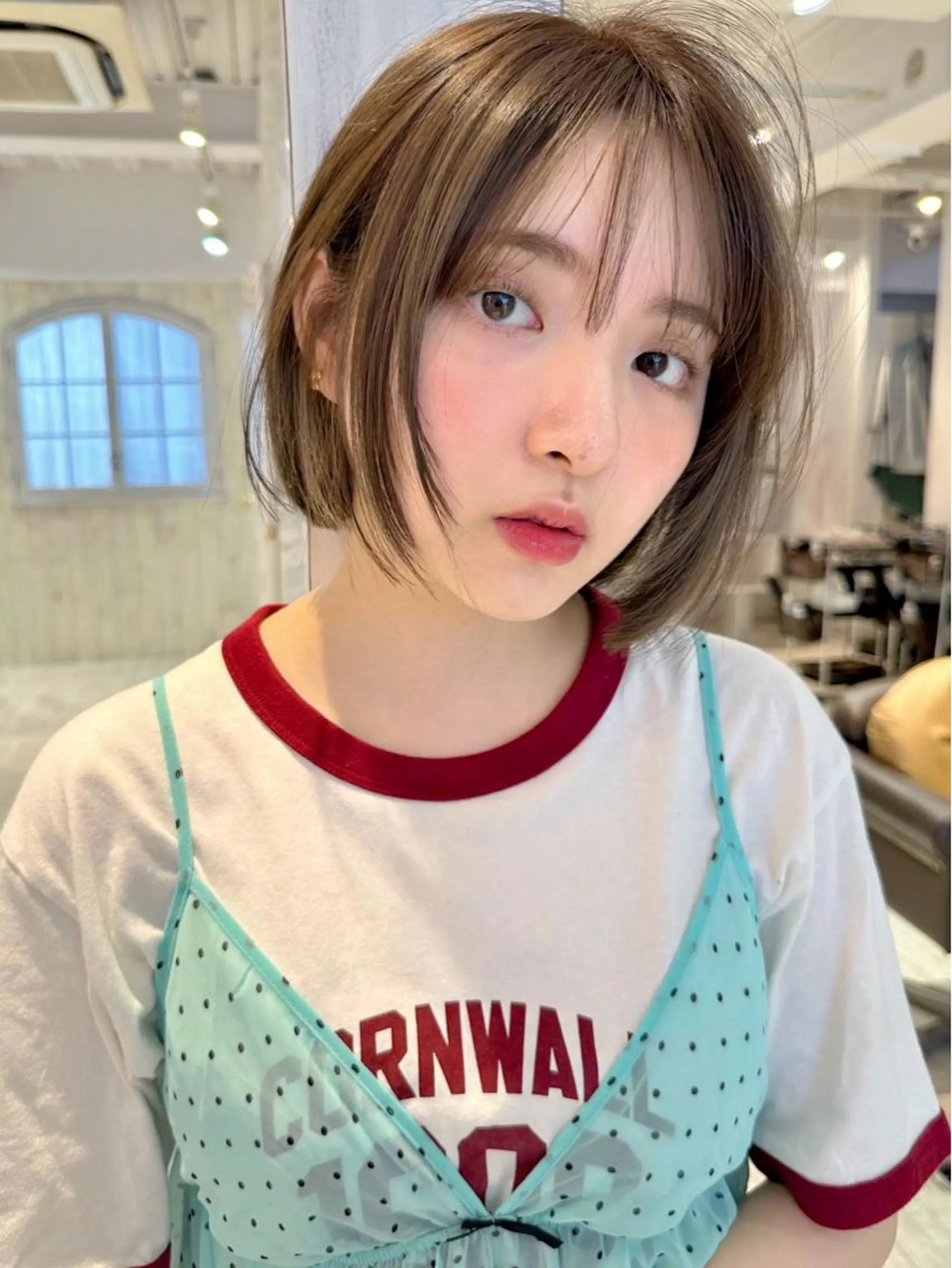 ショート カラー カット ヘアカラー トリートメント トレンドヘア🌿 chinariのヘアスタイル