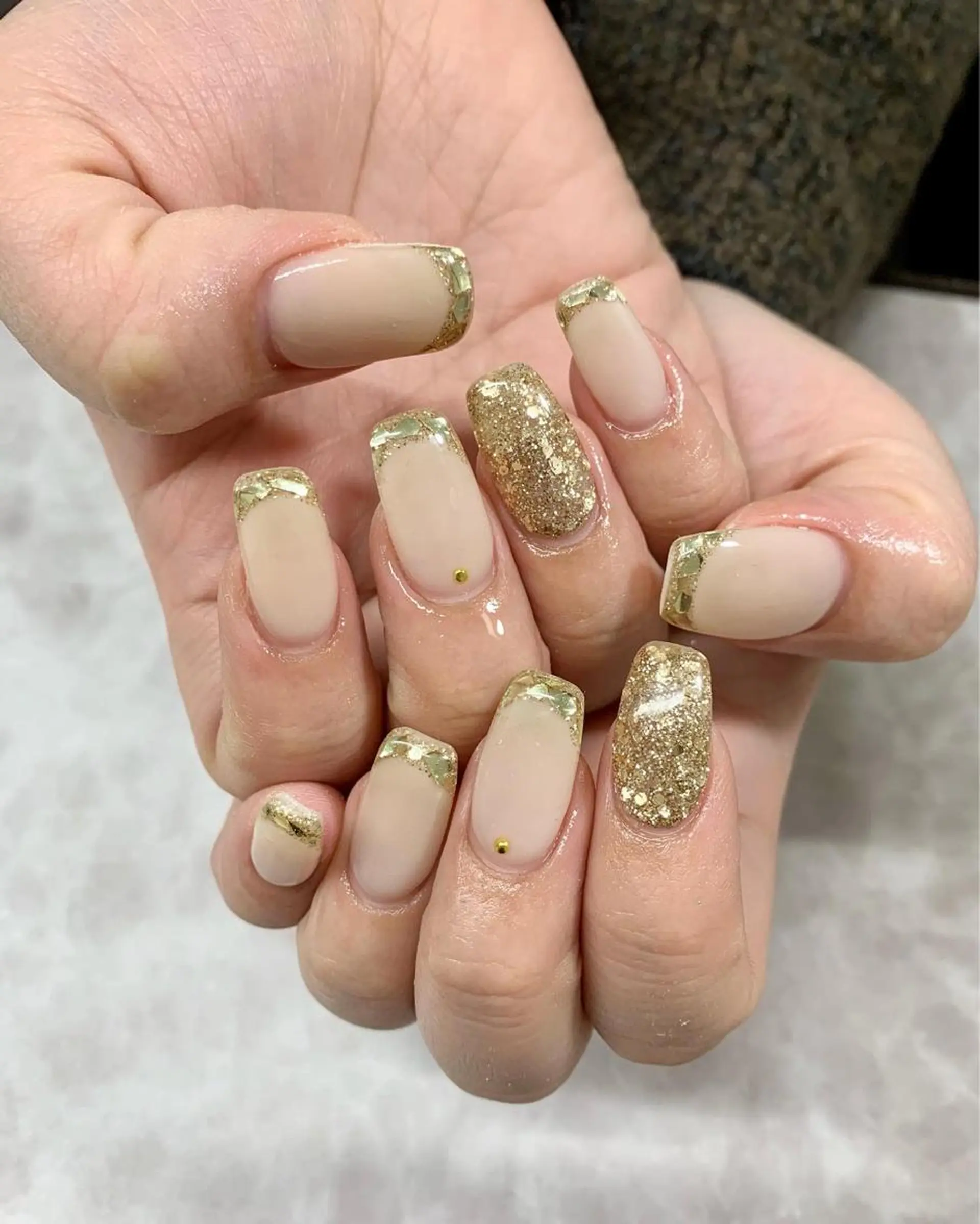 カラー ネイル アートネイル ニュアンスネイル 春ネイル pu muのネイルデザイン