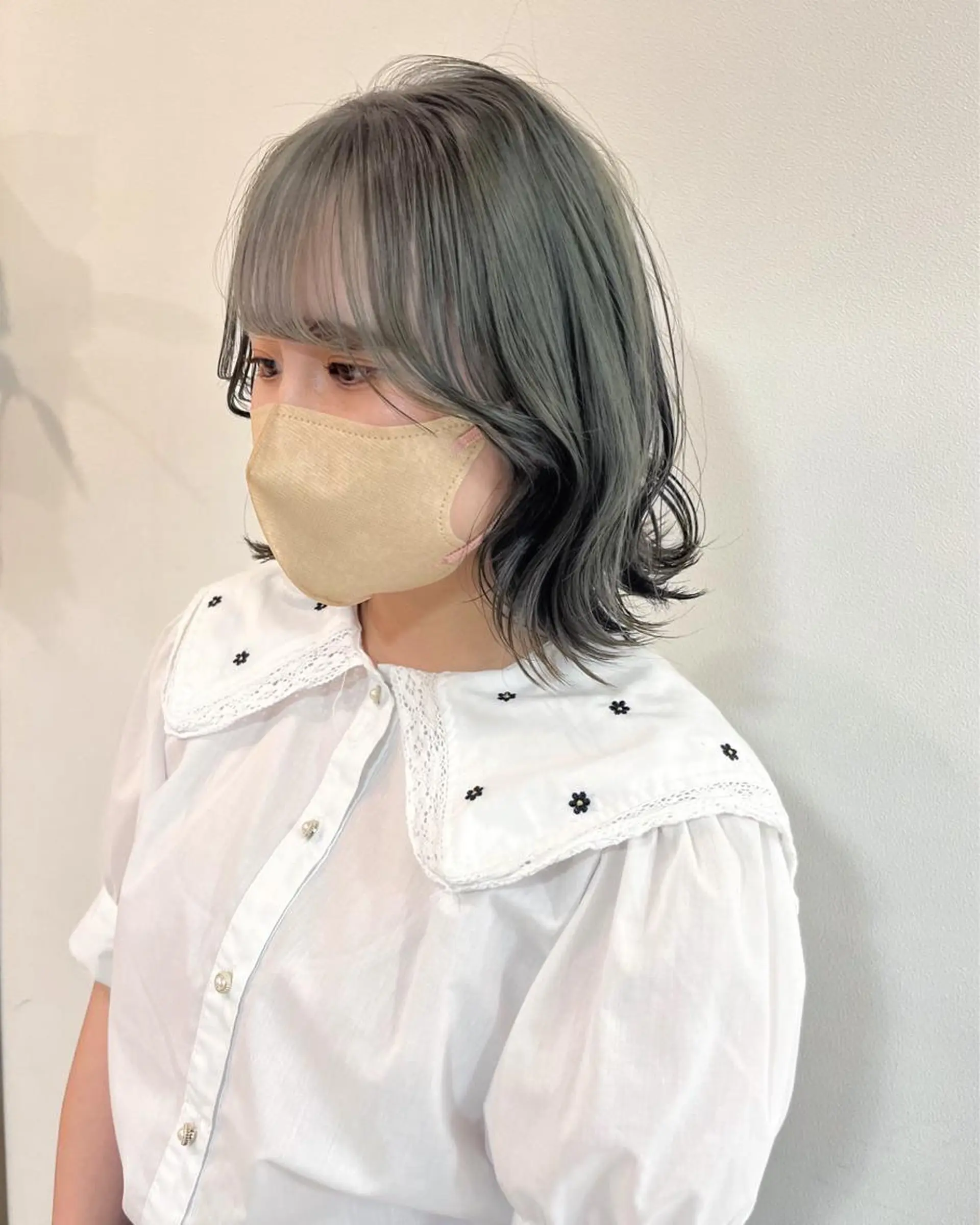 セミロング カラー ヘアアレンジ ブリーチなし/ レイヤー🌿runaのヘアスタイル