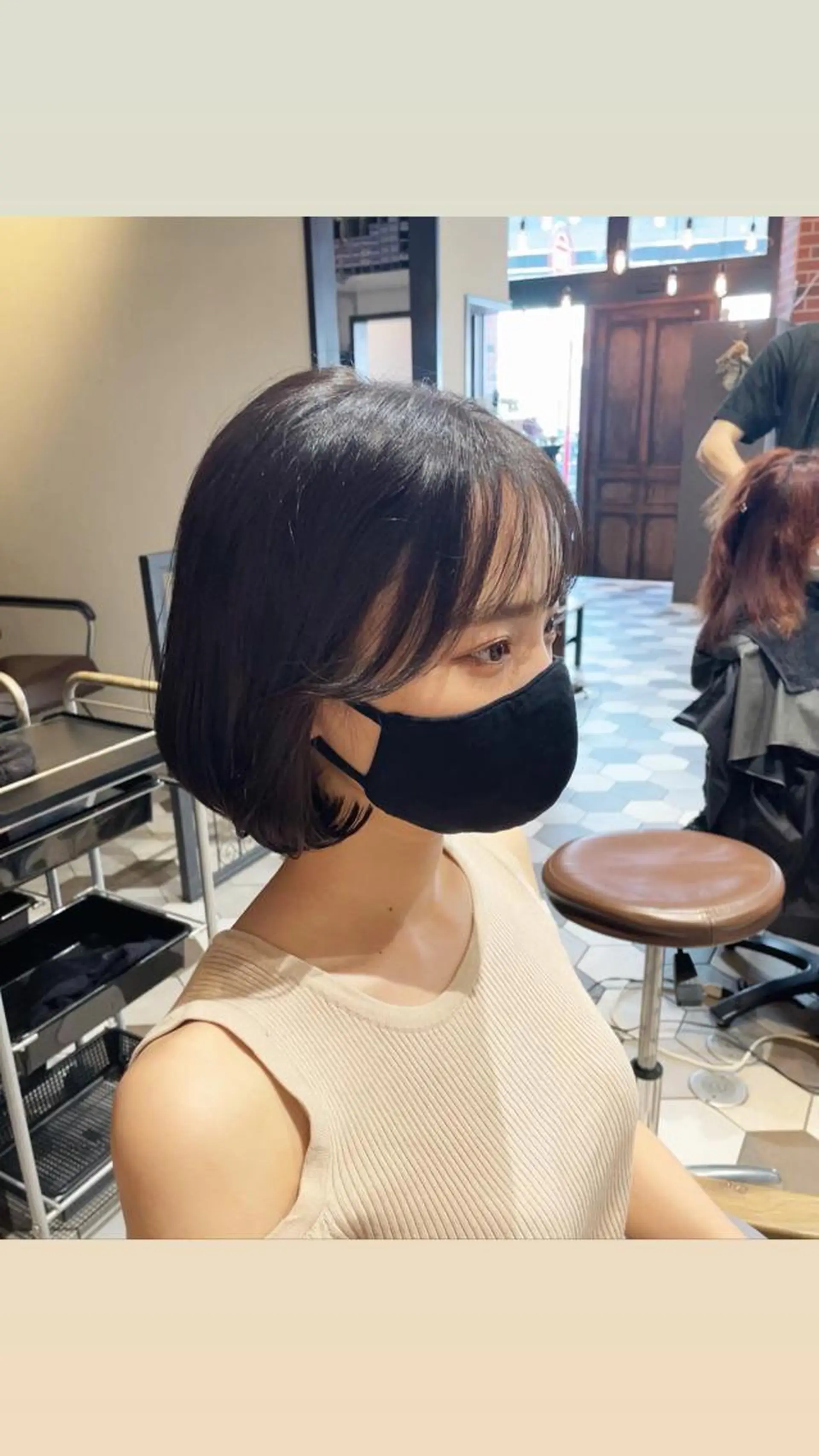 ショート カラー ヘアアレンジ タンバルモリ 韓国風ヘア 似合わせカット カット ヘアカラー トリートメント 酸性縮毛矯正🧴韓国 レイヤー/髪質改善のヘアスタイル
