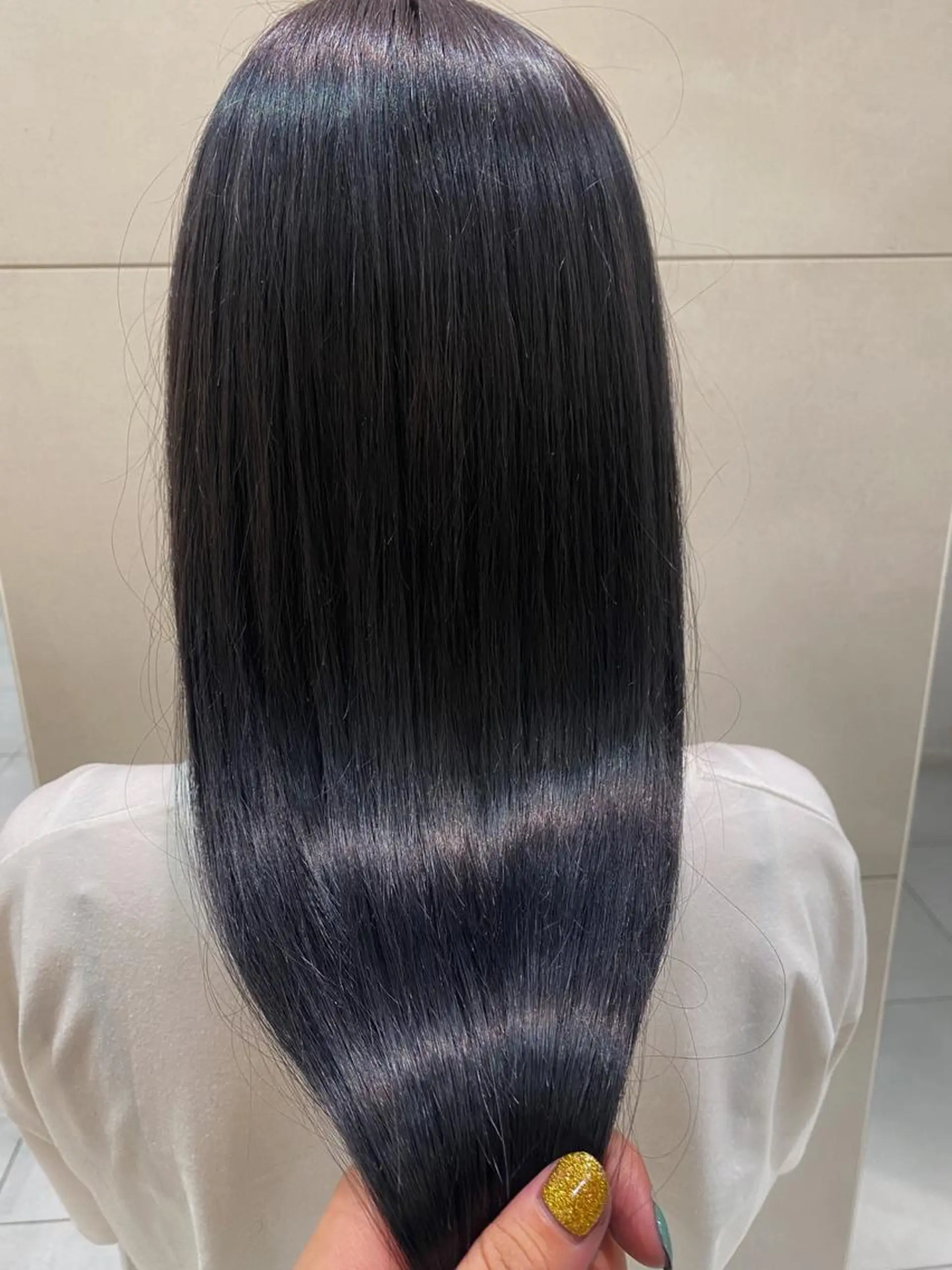 ロング カラー 透明感カラー パープルカラー 透明感カラー 天羅のヘアスタイル