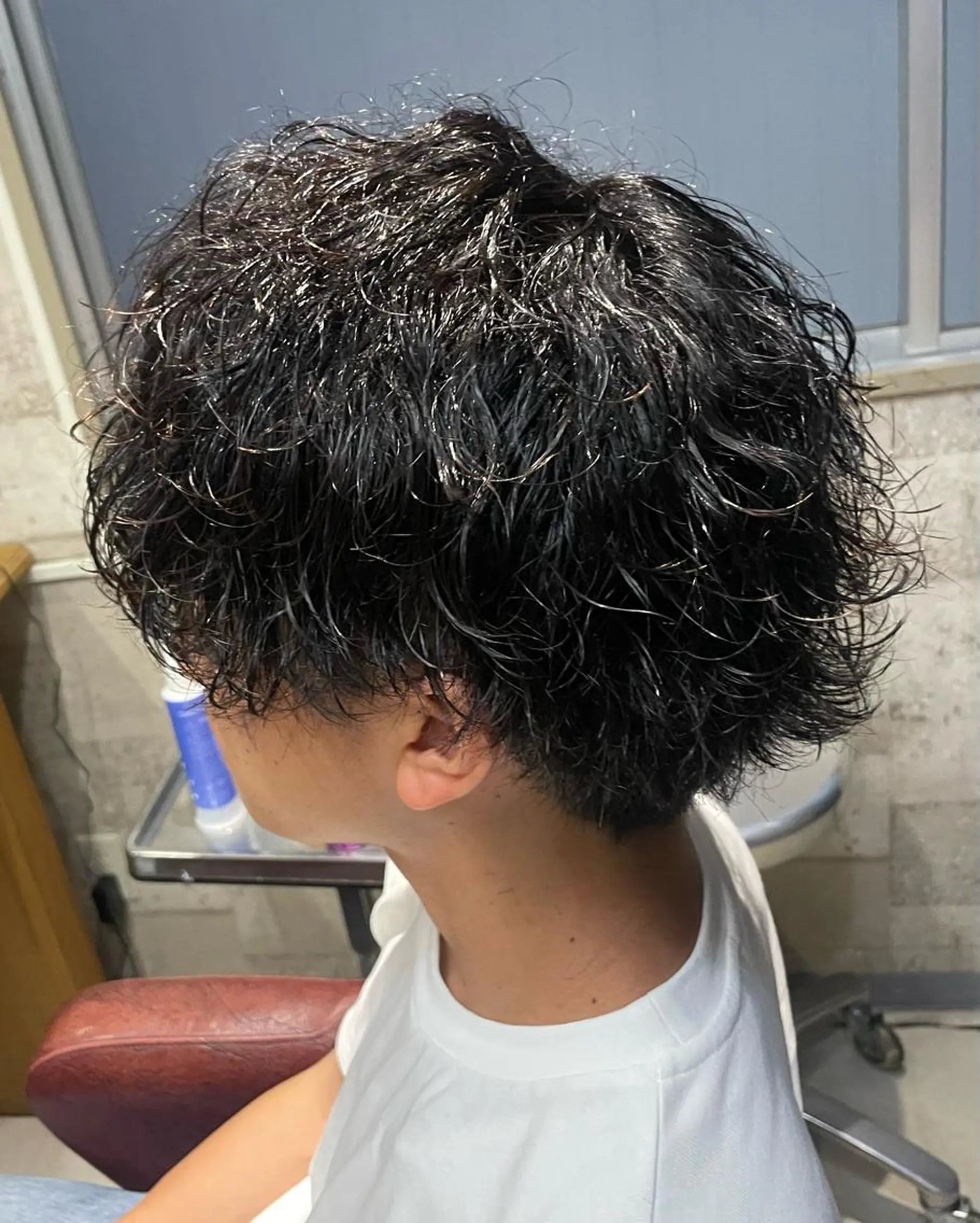 ミディアム パーマ メンズ PANOL 秀島のヘアスタイル