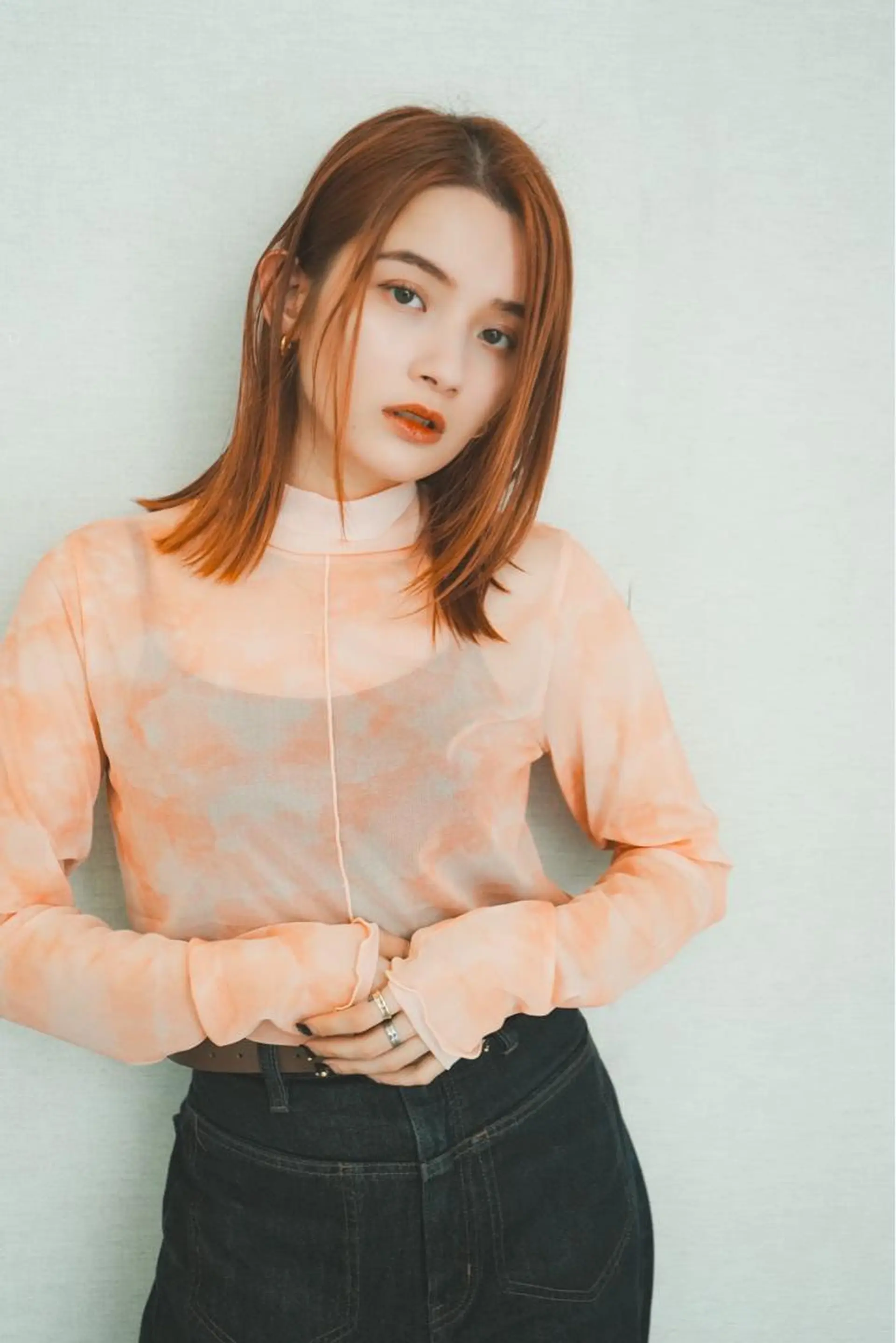 セミロング パーマ カット ヘアカラー トリートメント opus 店長大和 レイヤー/赤み消しのヘアスタイル