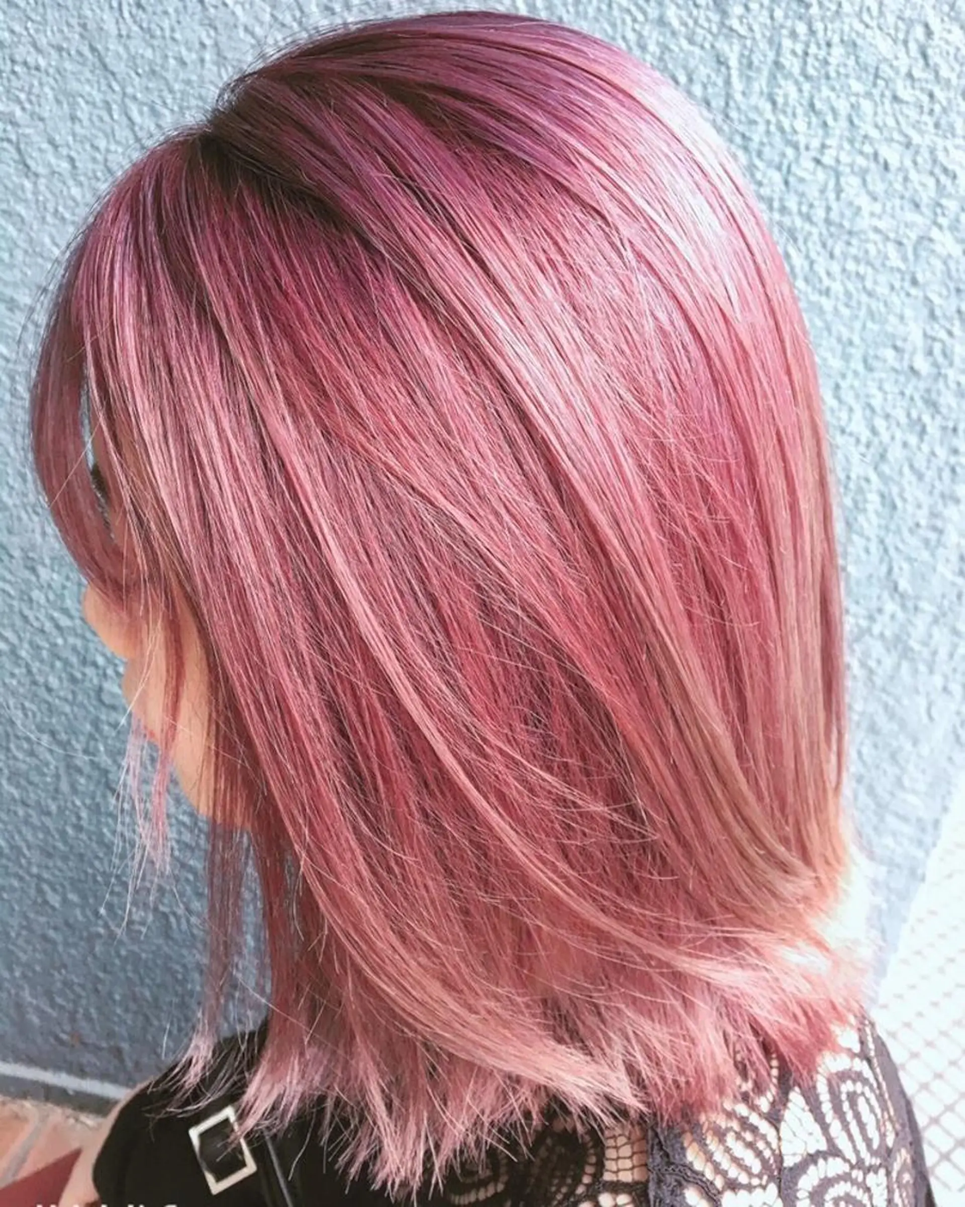 ミディアム カラー ピンクカラー パープルカラー mori  by little所属・デザインカラー✨新倉 佑奈のヘアスタイル