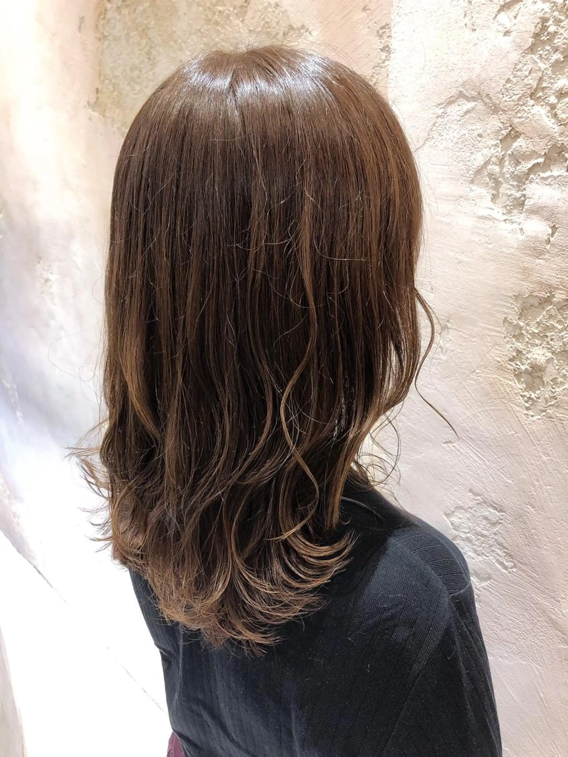 ミディアム カット ヘアカラー トリートメント 代表山口ひな 髪質改善のプロのヘアスタイル