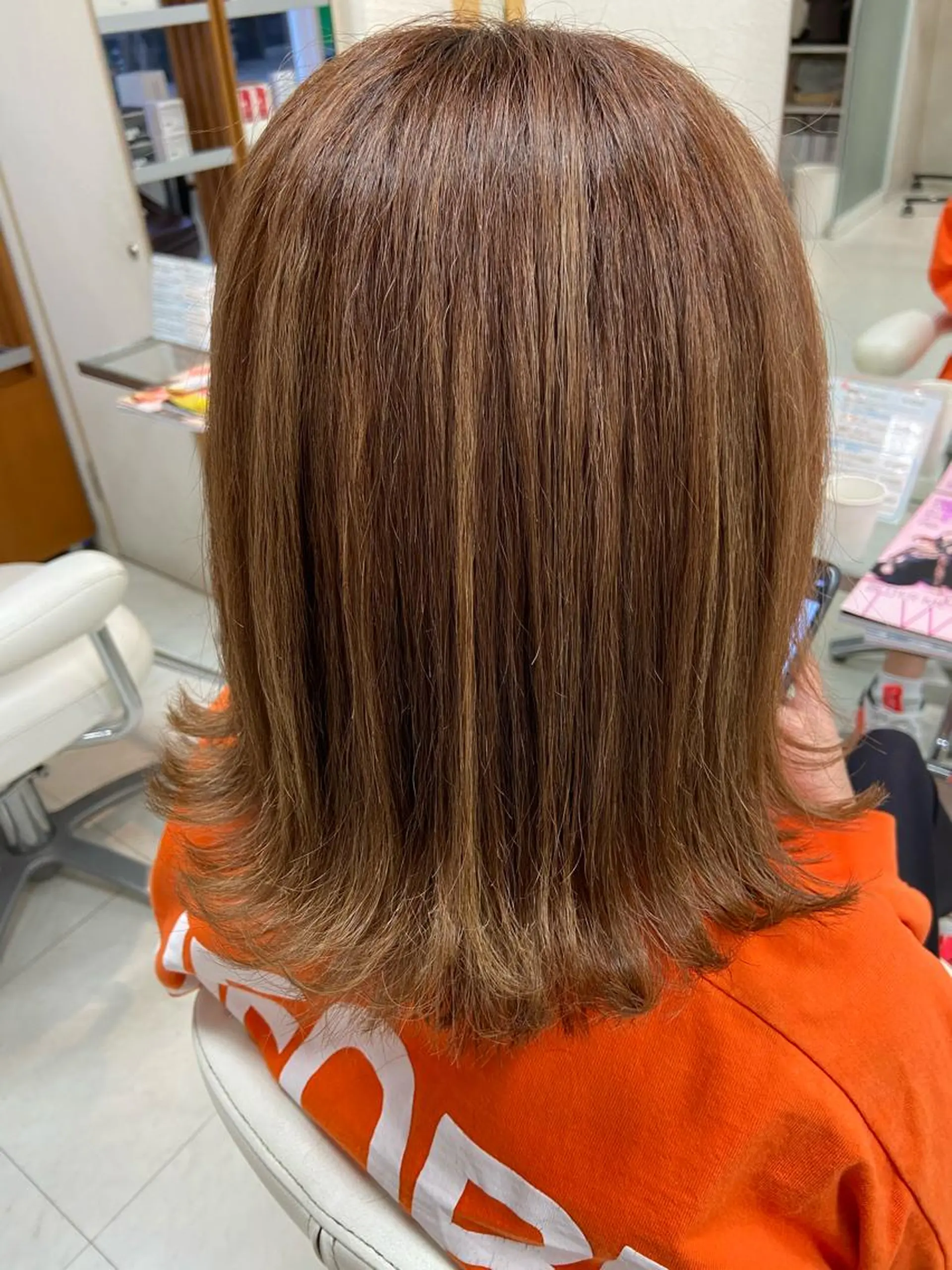 ミディアム カット トリートメント 菊地 美憂のヘアスタイル