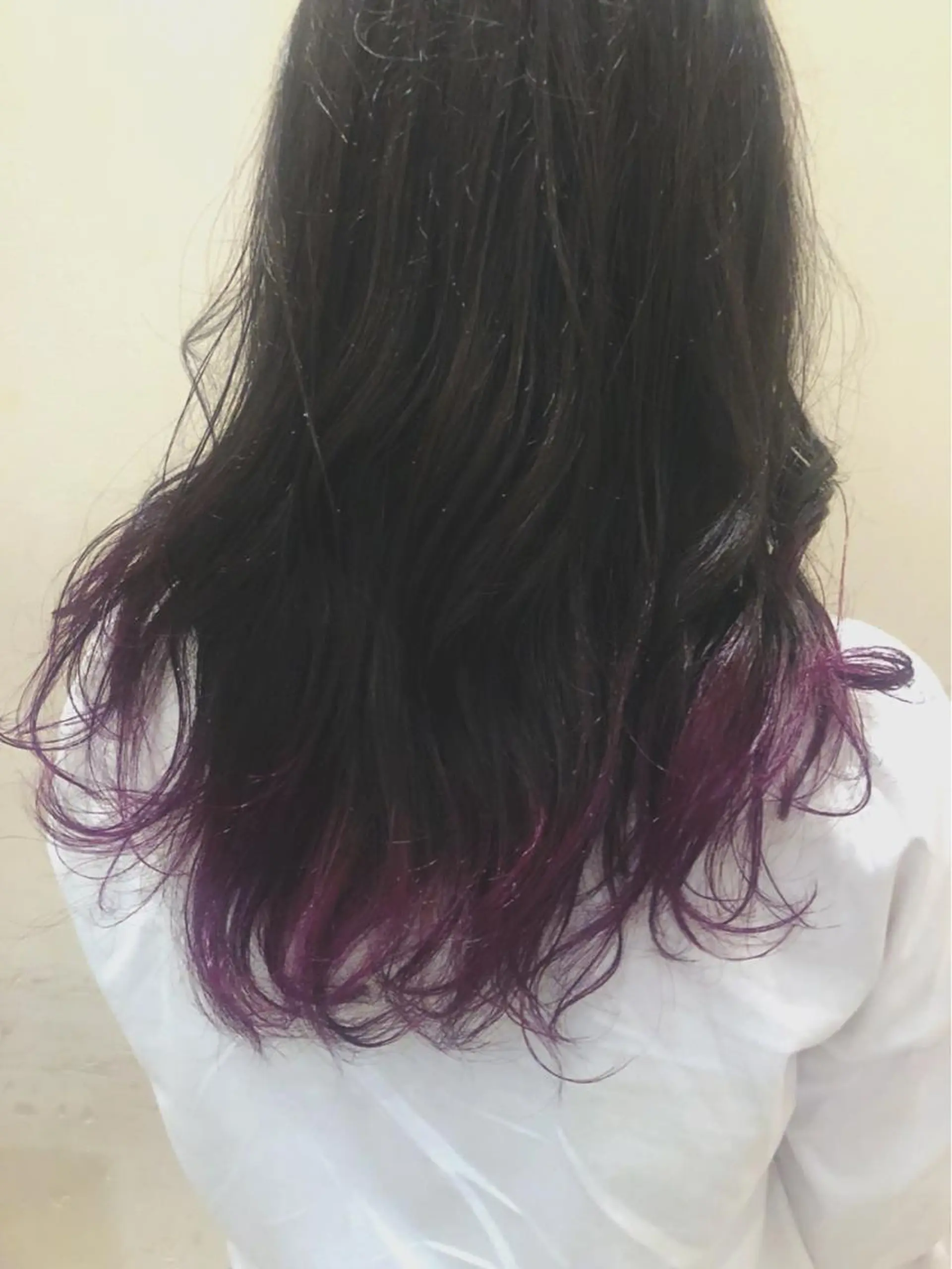 ロング カラー パーマ ブリーチ パープルカラー トリートメント ニシダヒカリ🌙 髪質改善×似合わせのヘアスタイル