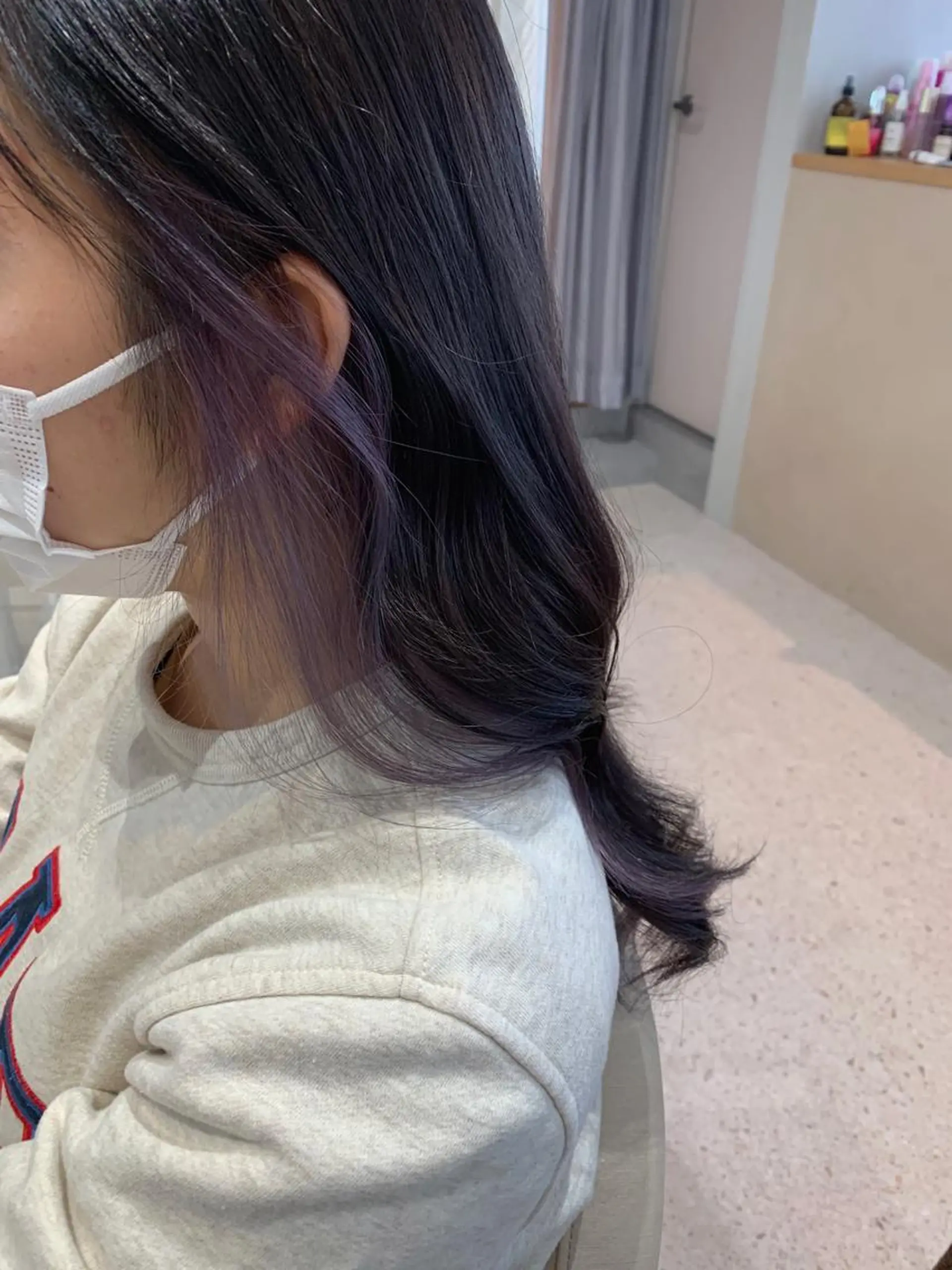 セミロング カラー SALOWIN京都河原町suite店所属・うる艶カラー／ 髪質改善／arisaのヘアスタイル