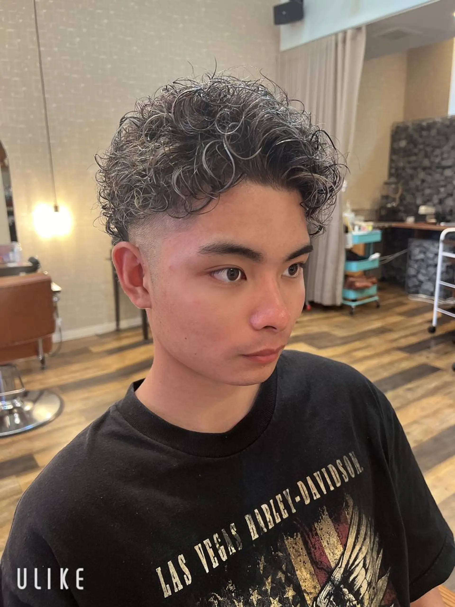 パーマ メンズ メンズパーマ 髪質改善 酸性ストレート 酸熱トリートメント ストレートパーマ Glimpse  大濠店所属・赤嶺/メンズカット メンズパーマのヘアスタイル