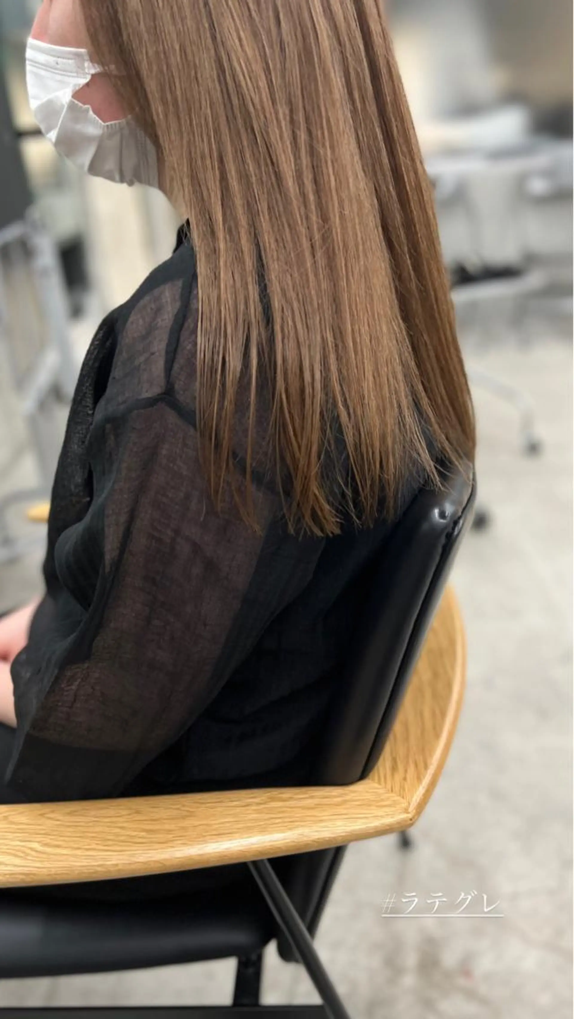 ロング カラー ブリーチ グレージュ ヘアカラー 誰よりも丁寧なカット 🍀小林輝のヘアスタイル