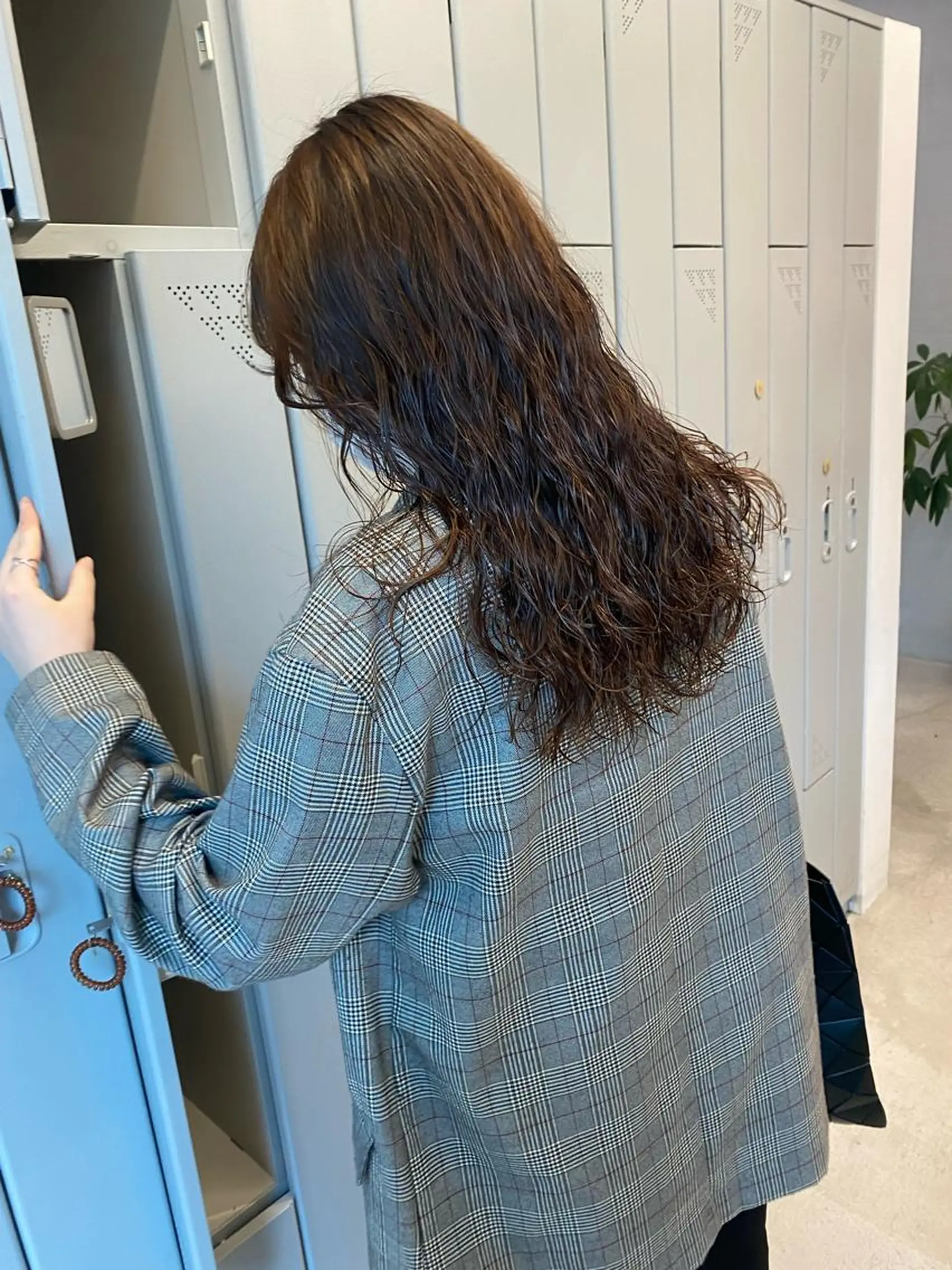 セミロング パーマ ヘアアレンジ セミロングパーマ 、 、のヘアスタイル