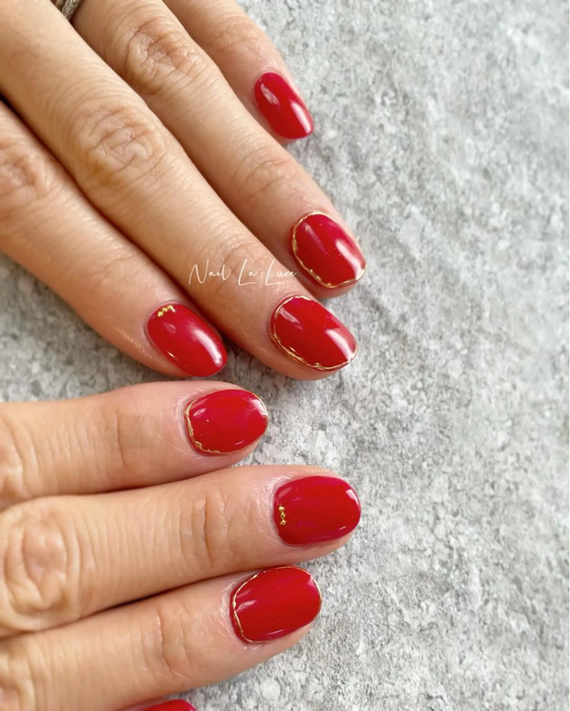 ネイル ブルー フットネイル NailLaLuce ネイルラルーチェのネイルデザイン