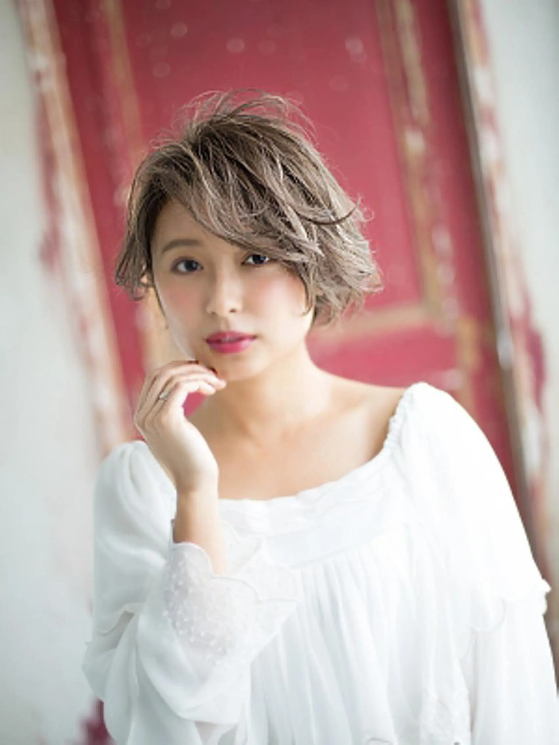 ミディアム Academy 中西のヘアスタイル