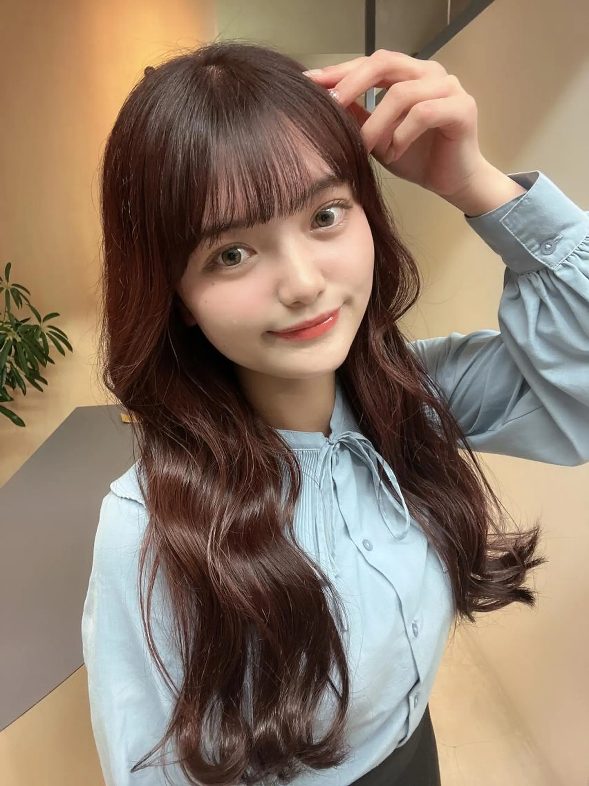 カラー ヘアカラー トリートメント 若月 あやかのヘアスタイル