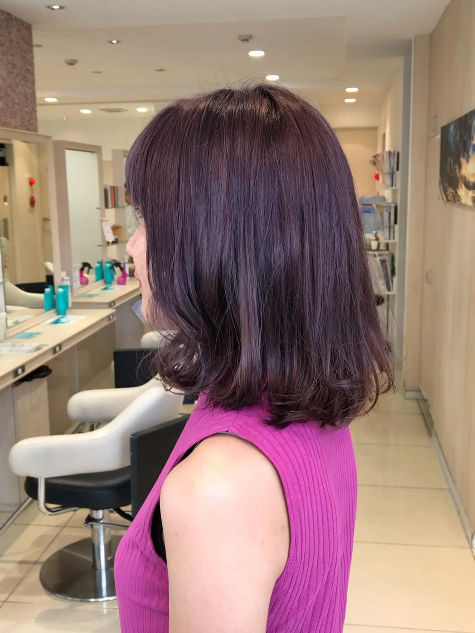 ミディアム "オクムラ タクヤ"のヘアスタイル