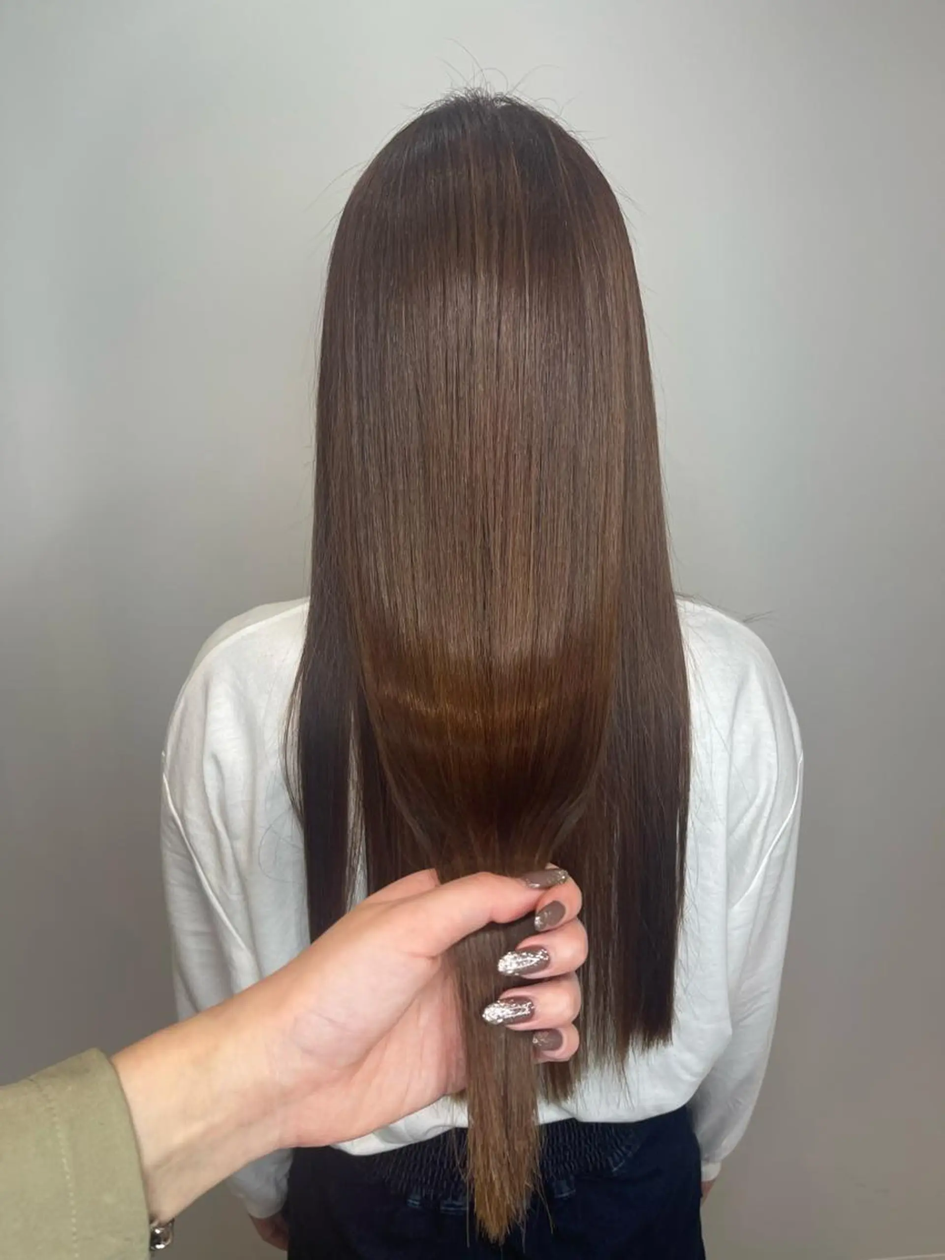 ロング カラー カット ヘアカラー トリートメント &chaLme   心斎橋所属・emi/髪質改善/ 韓国風/艶カラーのヘアスタイル