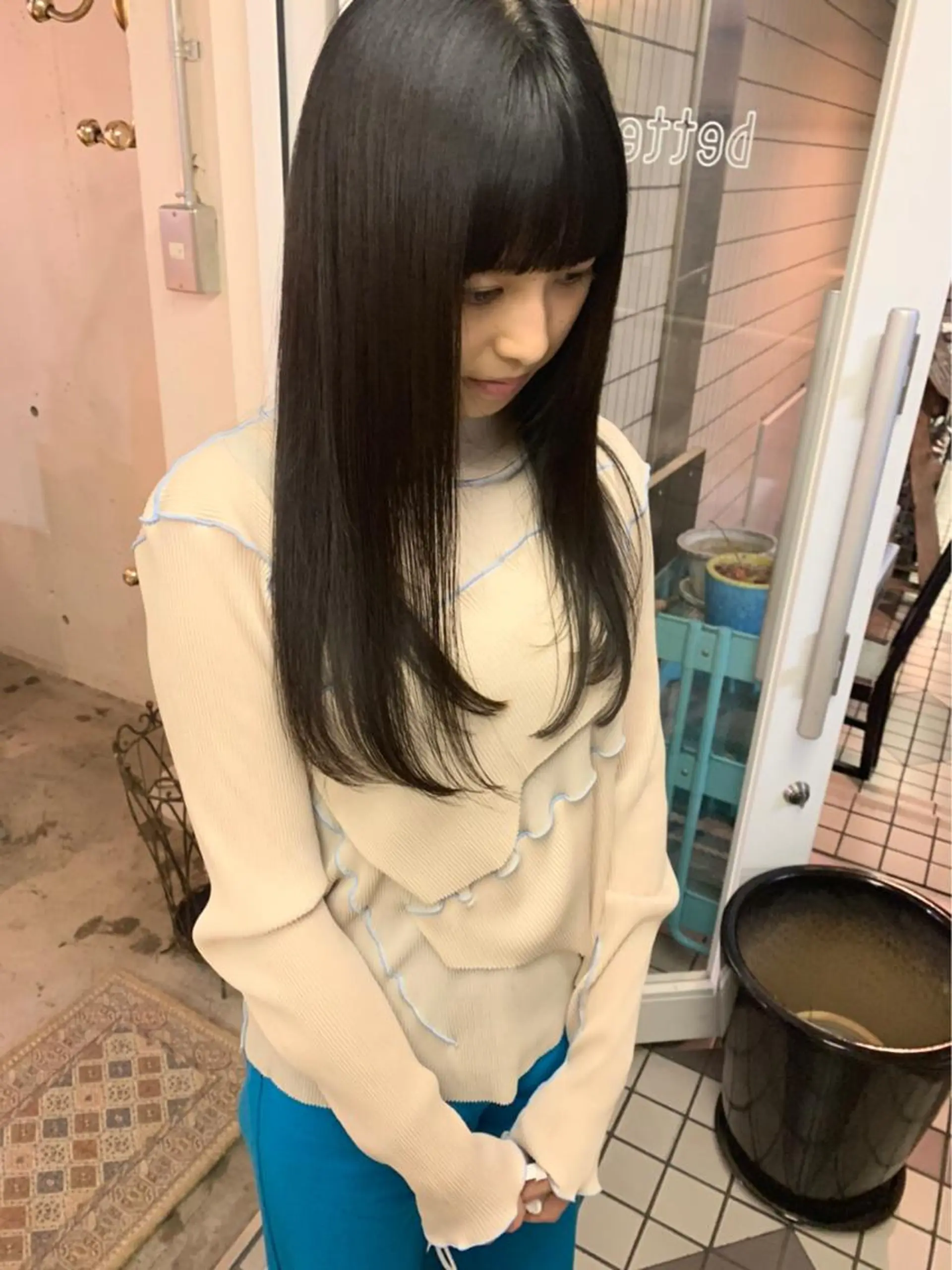 ロング ロング トリートメント パーマ美容師 hanaのヘアスタイル