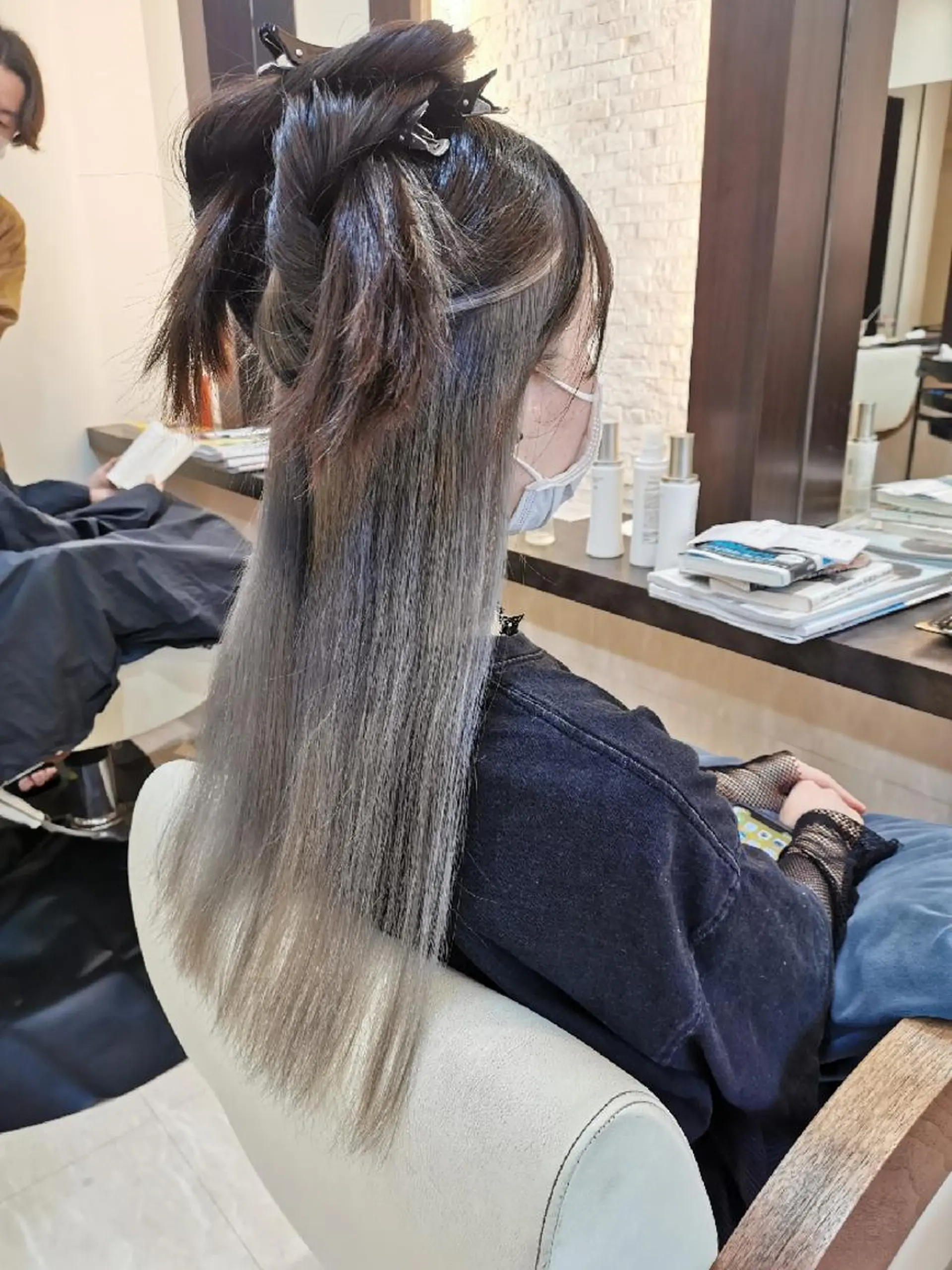 ロング カラー 森下 勝誠のヘアスタイル