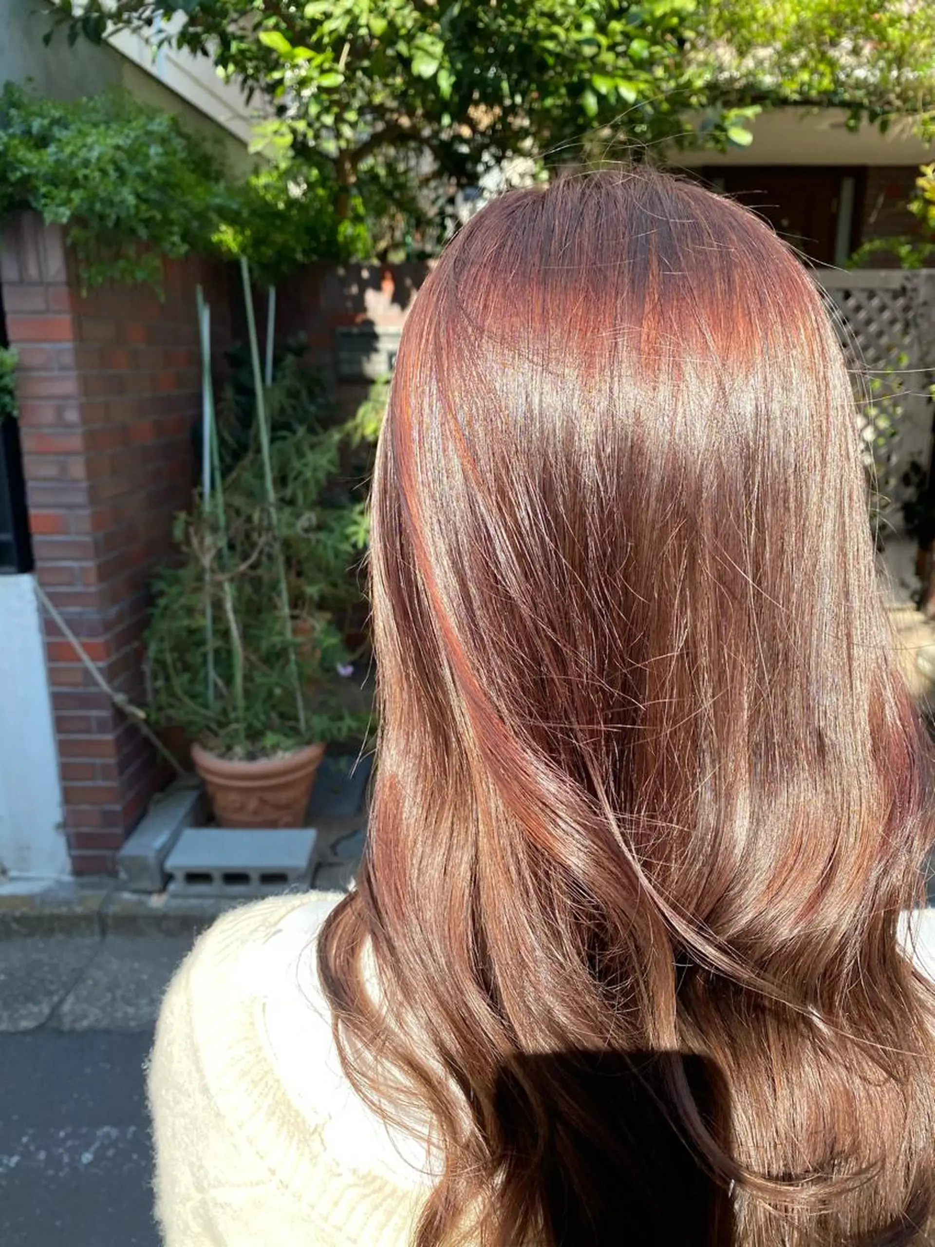 ロング カラー ブラウンカラー ピンクカラー お任せヘア☘️☘️ 及川渚のヘアスタイル