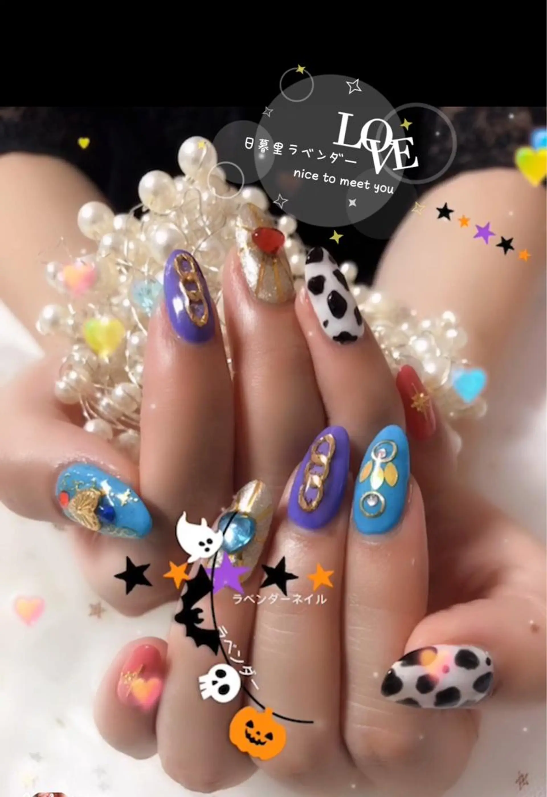 ネイル ラベンダー💖日暮里 ルル💖ネイルのネイルデザイン