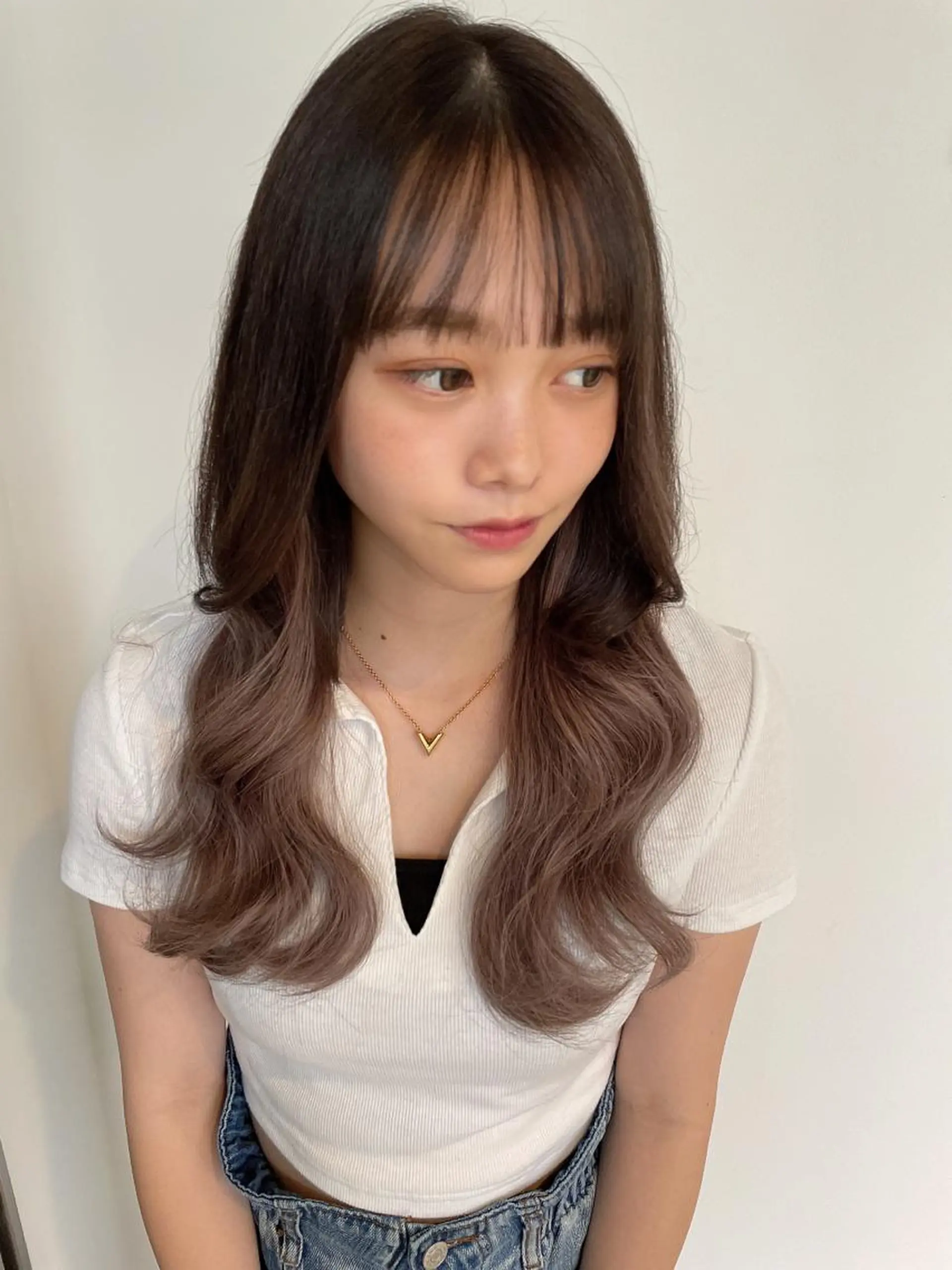 セミロング エクステ Hair mission【ヘアーミッション】心斎橋所属・エクステ／レイヤー 落合/心斎橋のヘアスタイル