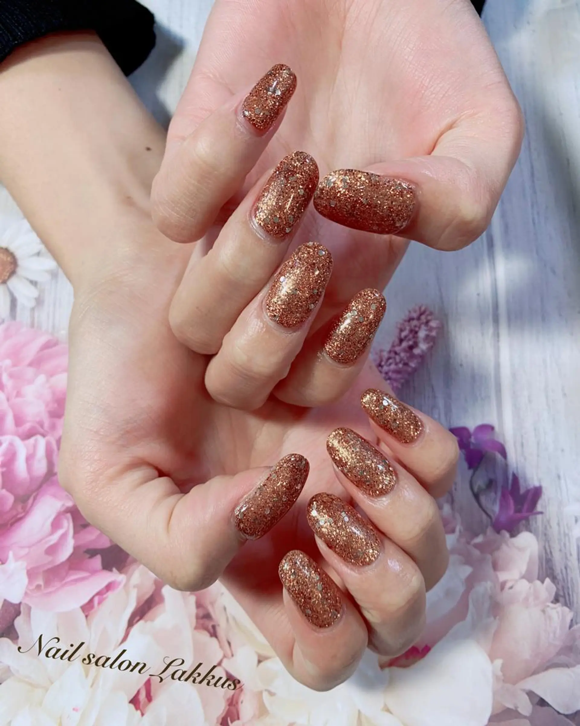 ネイル ラメ(グリッター) ワンカラーネイル Lakkus T－CHIのネイルデザイン