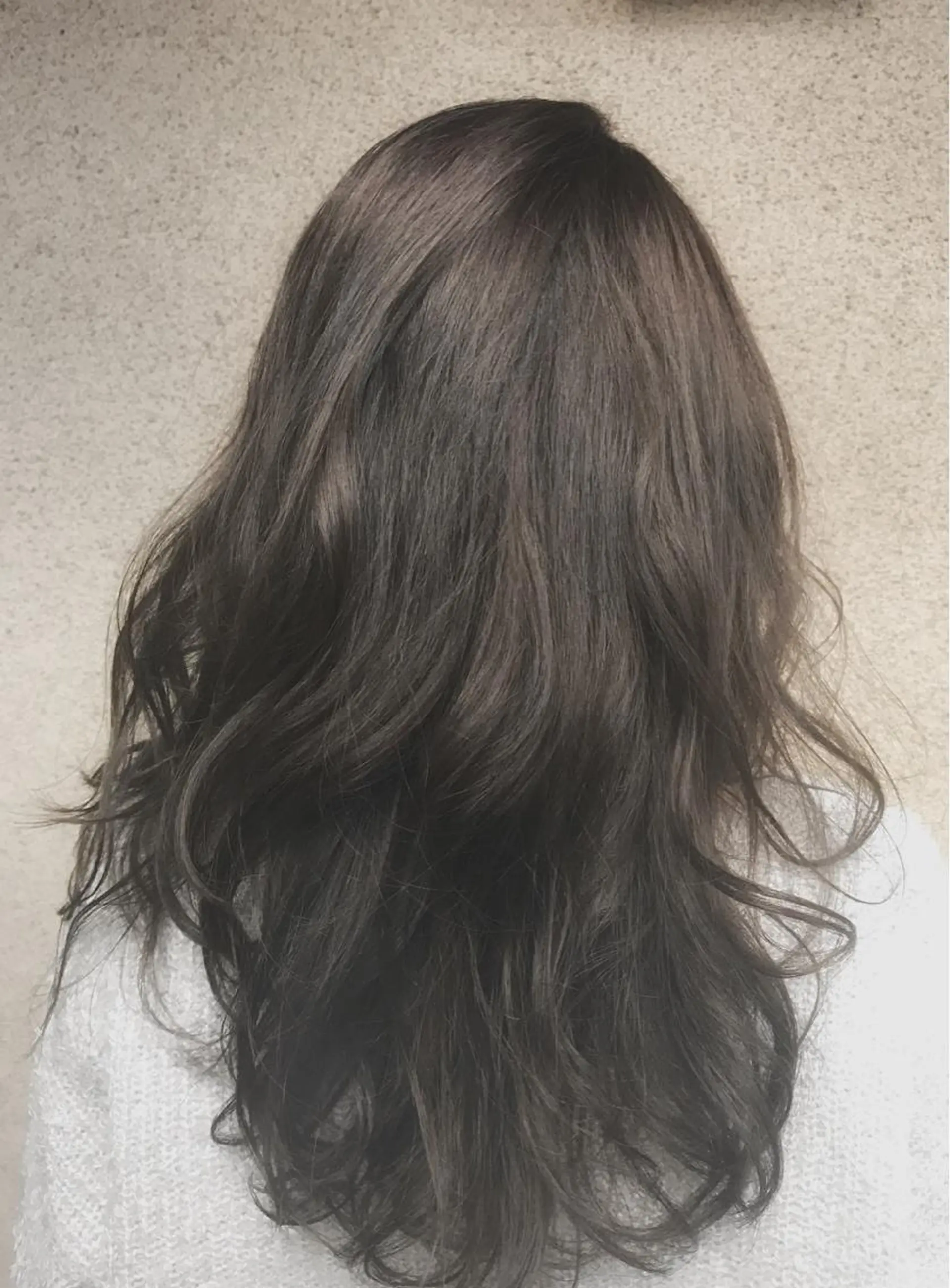 セミロング カラー ブラウンカラー 透明感カラー vato マンツーマンサロンのヘアスタイル