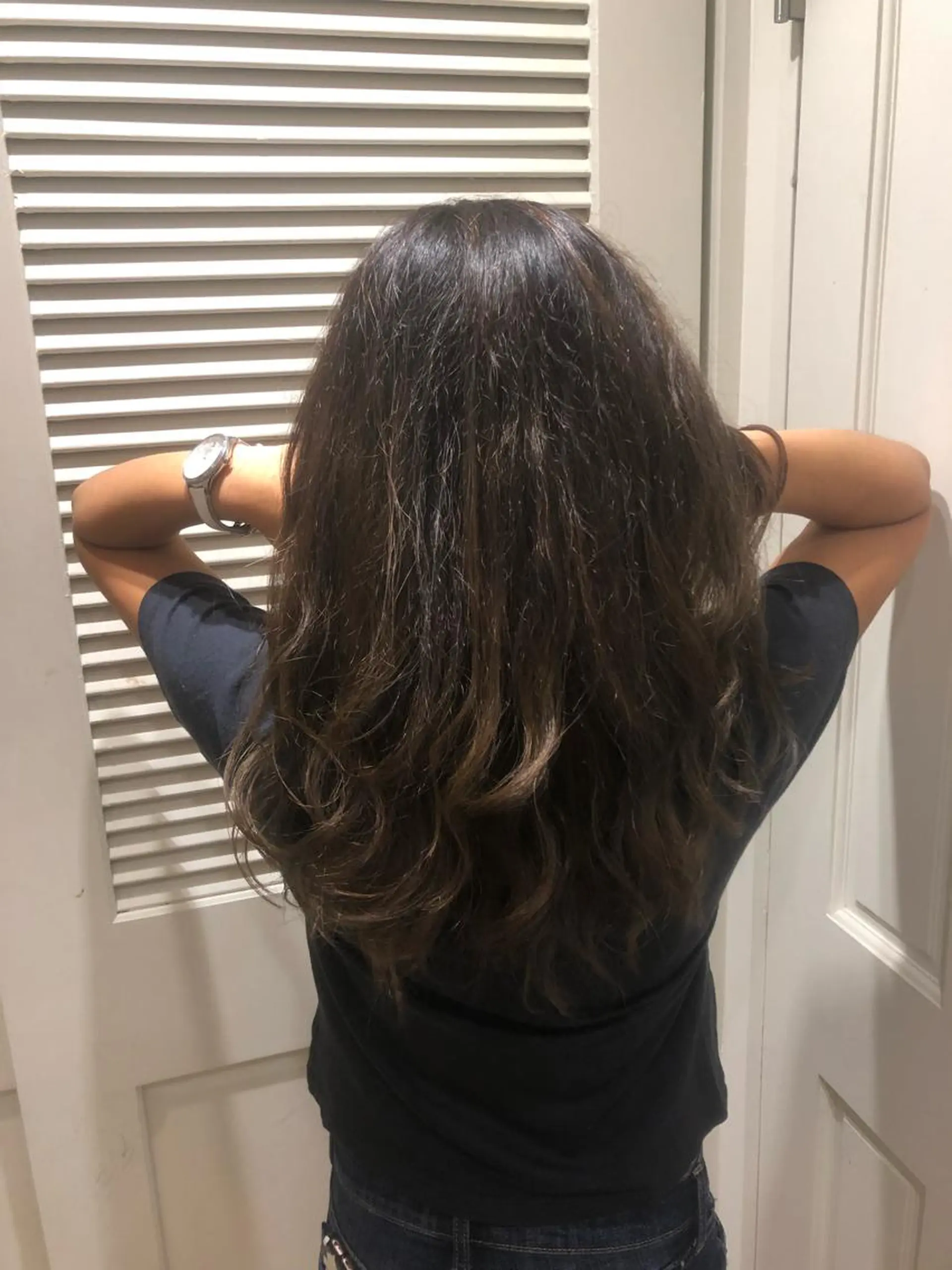 セミロング レイヤーカット ヘアカラー ⭐️店長　藤野 正博⭐️のヘアスタイル