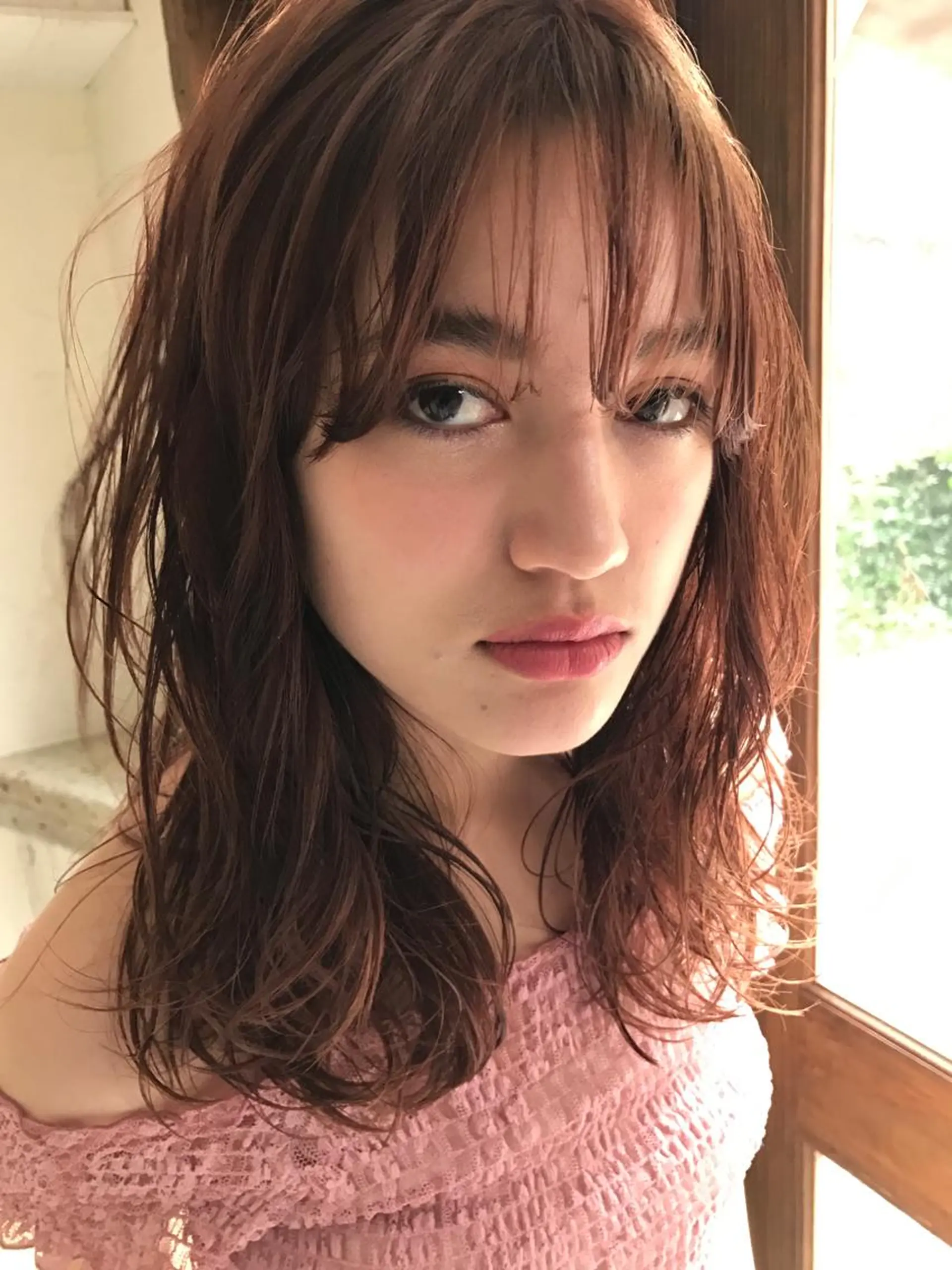 カラー イルミナカラー ピンクカラー pole/apartment所属・💓パーマ，💗 レイヤーカットのヘアスタイル