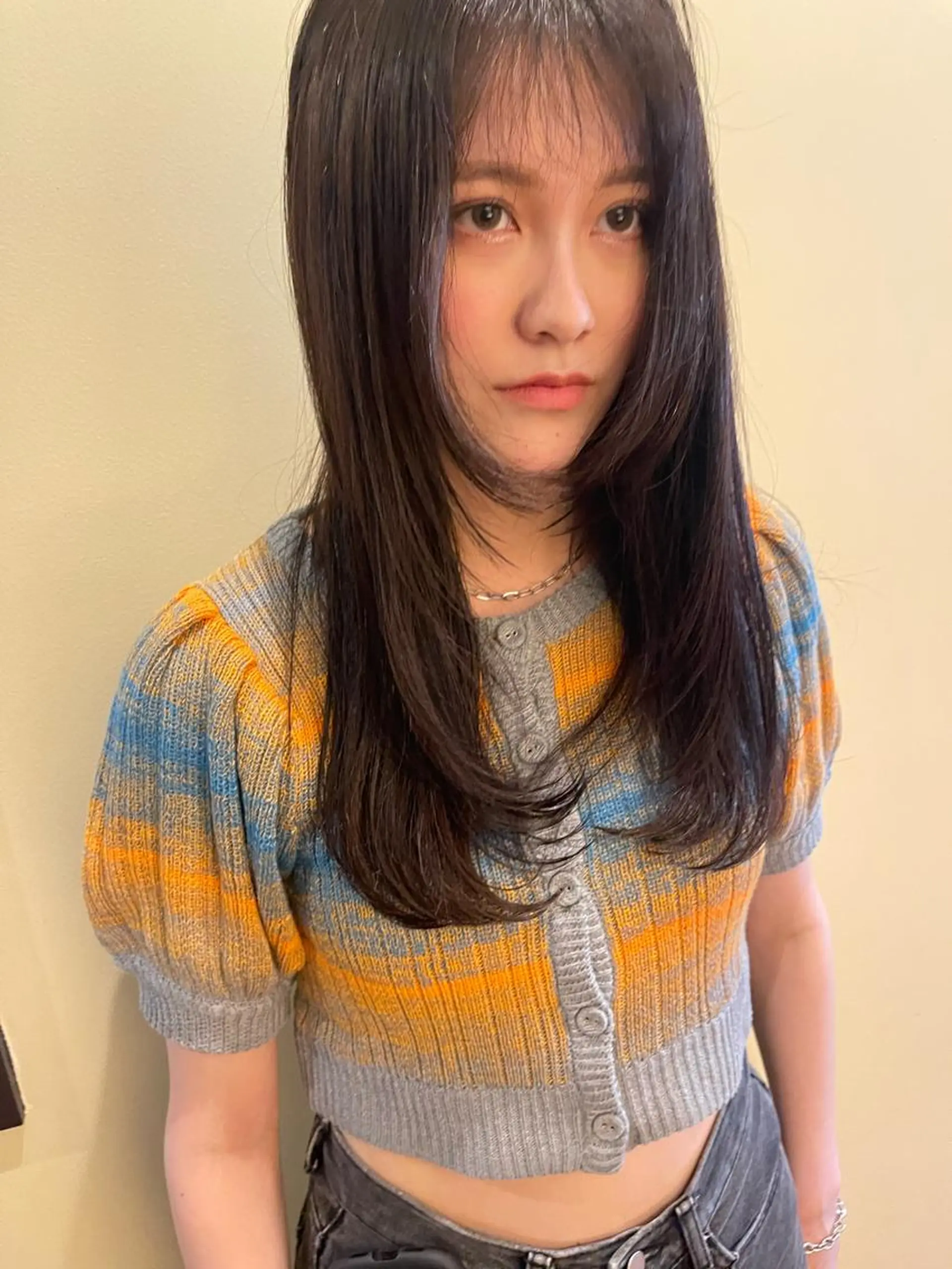 ロング カラー カット パーマ 堀江/心斎橋/西大橋 四ツ橋【Vers】のヘアスタイル