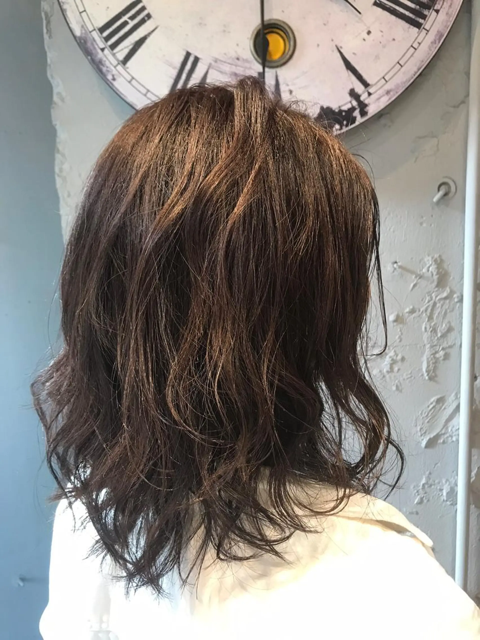 ミディアム カラー ベージュカラー ハイライトカラー ハイライト カット トリートメント ハイライト／レイヤー 木下翔太のヘアスタイル