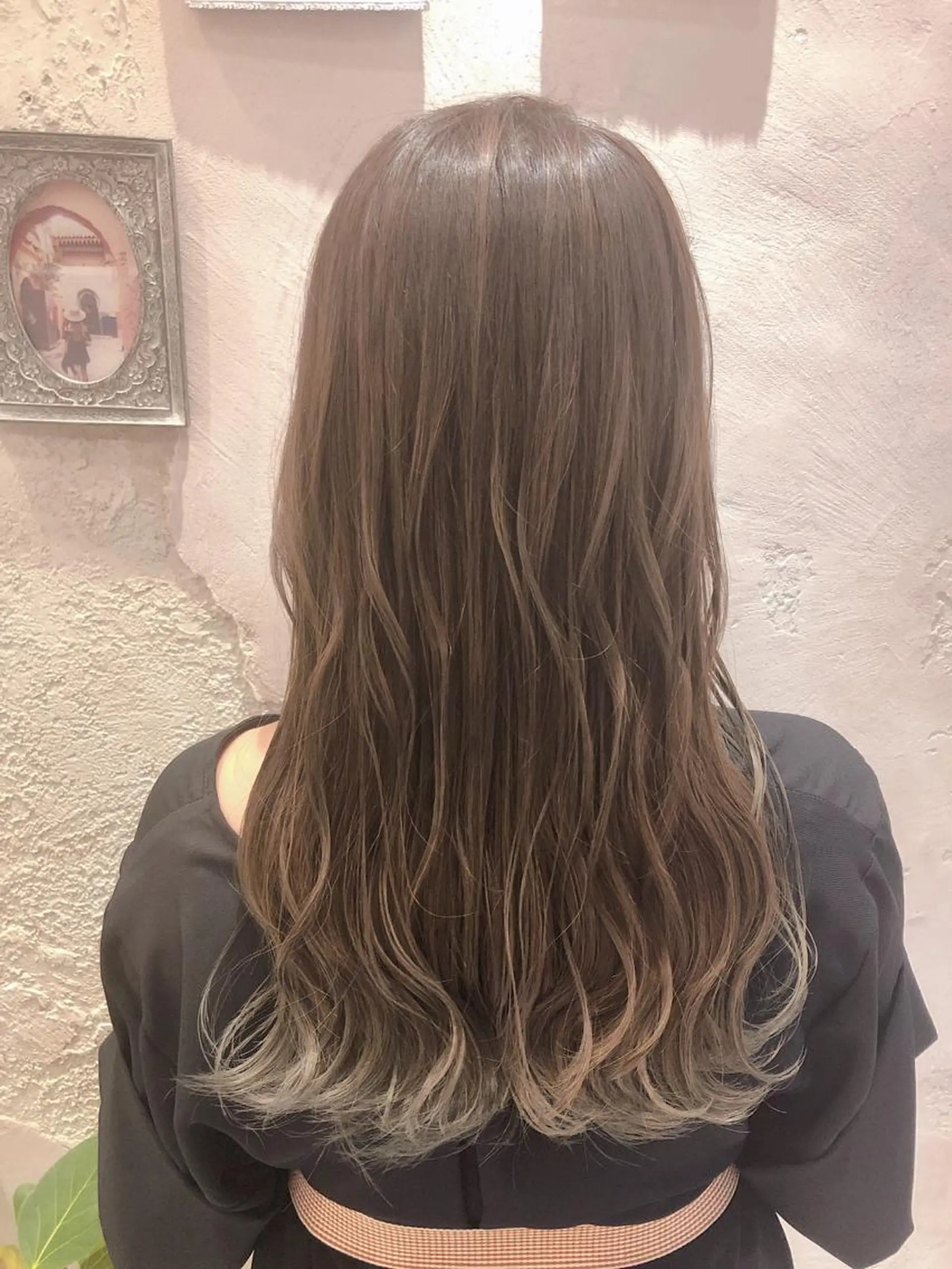 ミディアム アッシュ カット ヘアカラー トリートメント 代表山口ひな 髪質改善のプロのヘアスタイル