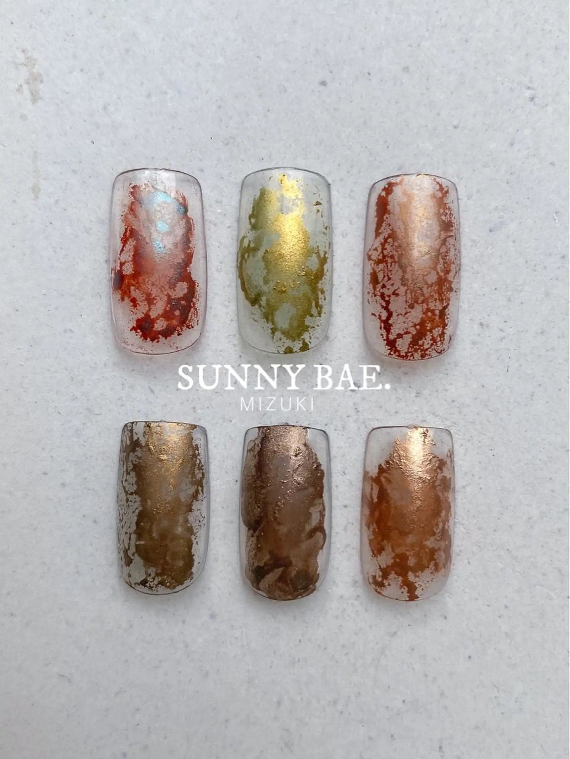 ネイル ブラウン ニュアンスネイル SUNNY BAE. 🌼MIZUKIのネイルデザイン