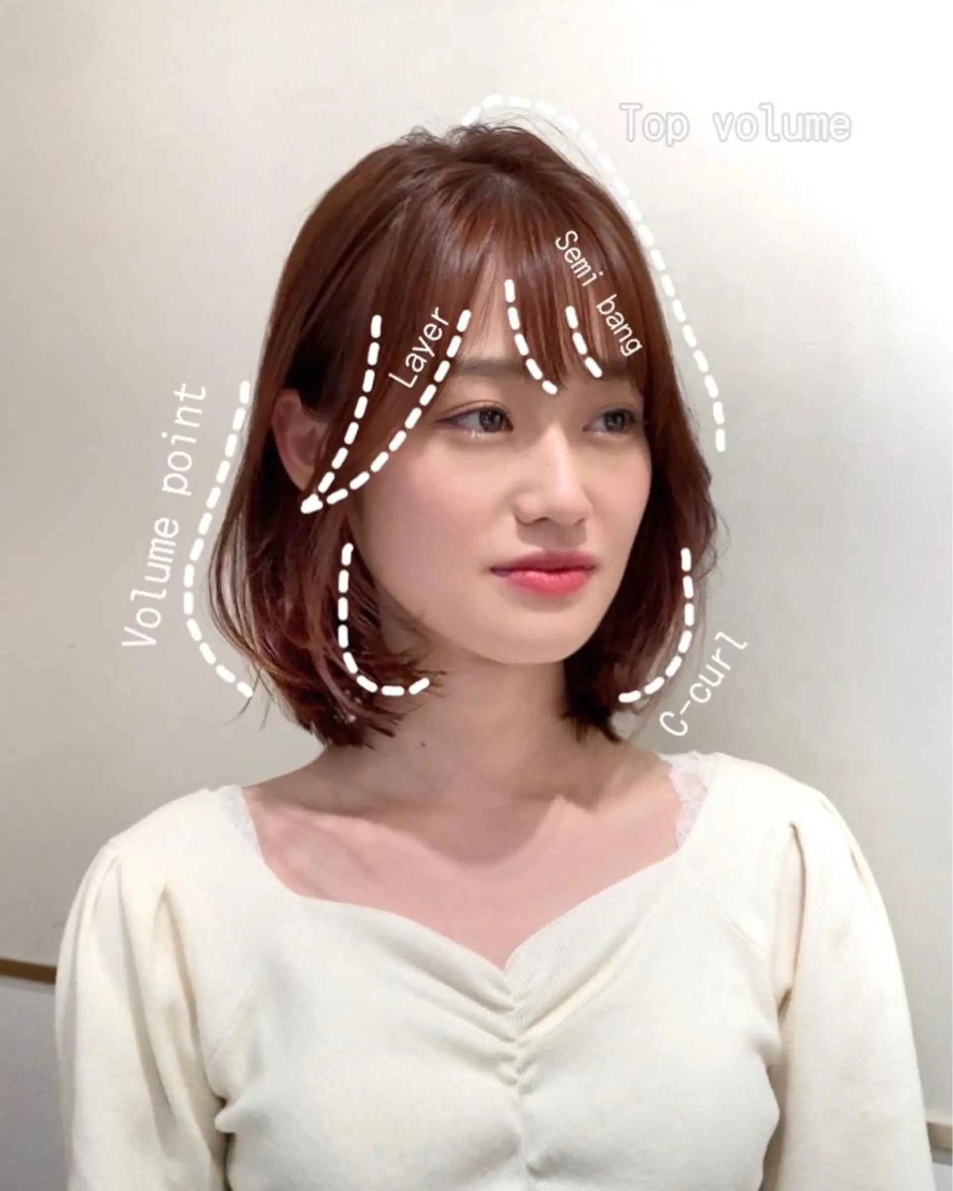 ショート カラー パーマ ヘアアレンジ ボブレイヤー アディクシーカラー 透明感カラー イルミナカラー ボブ カット ヘアカラー トリートメント ヘアセット 小野寺瑞希 /最小顔カットのヘアスタイル