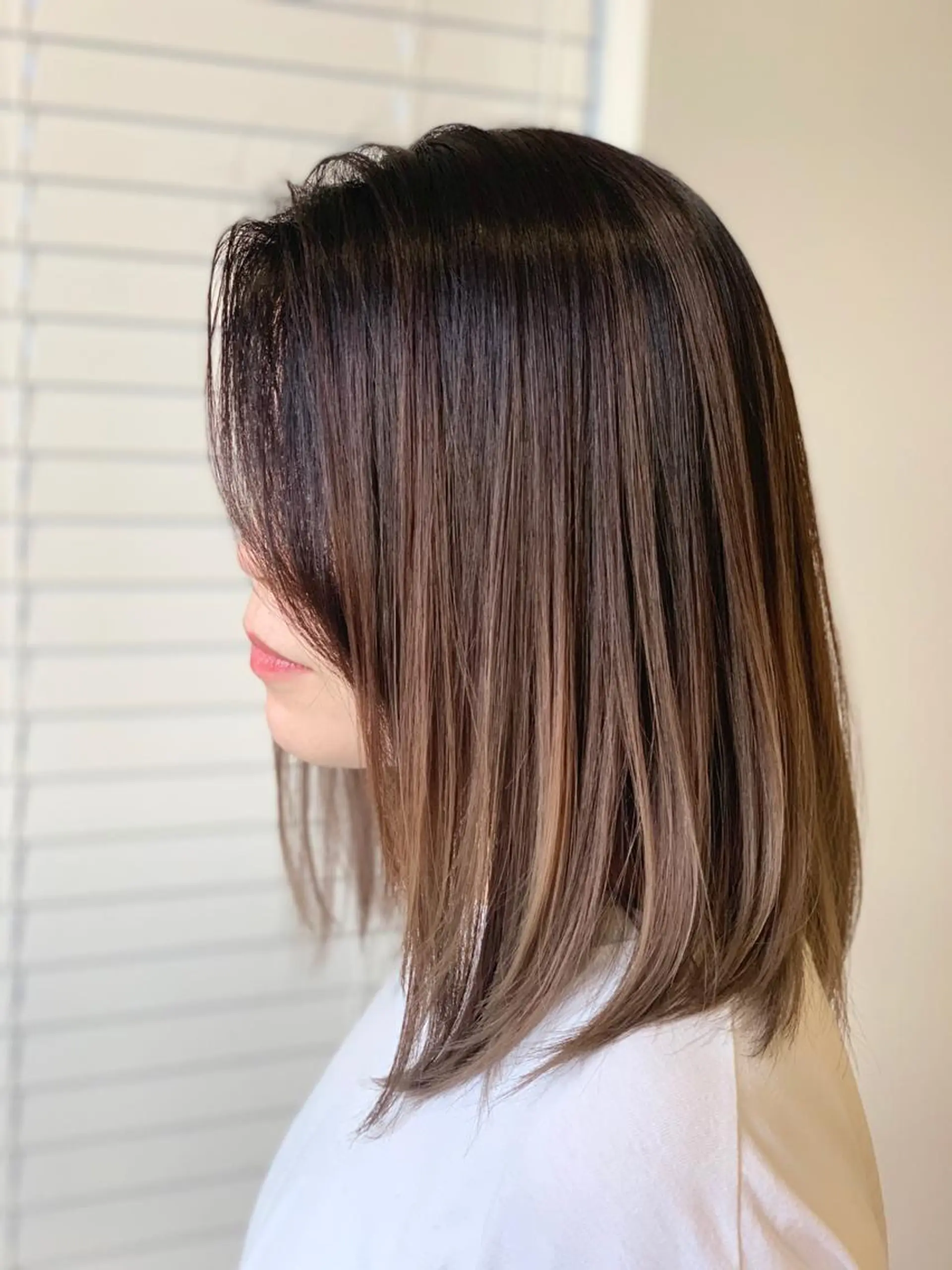 ミディアム カット ヘアカラー トリートメント slow所属・名取 純平のヘアスタイル