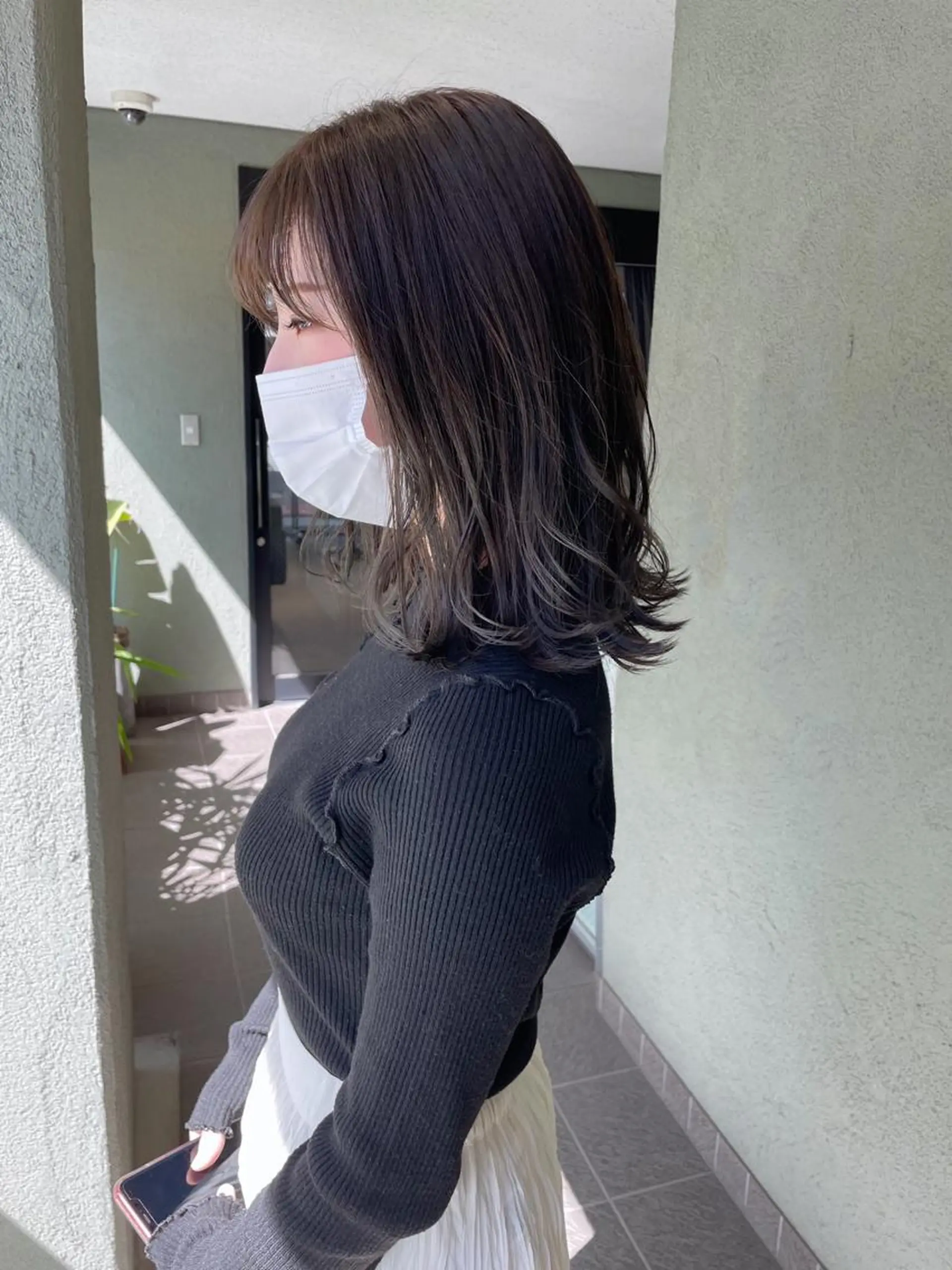 ミディアム カラー アッシュ アッシュグレー カット ヘアカラー HIROKI ” stylistのヘアスタイル