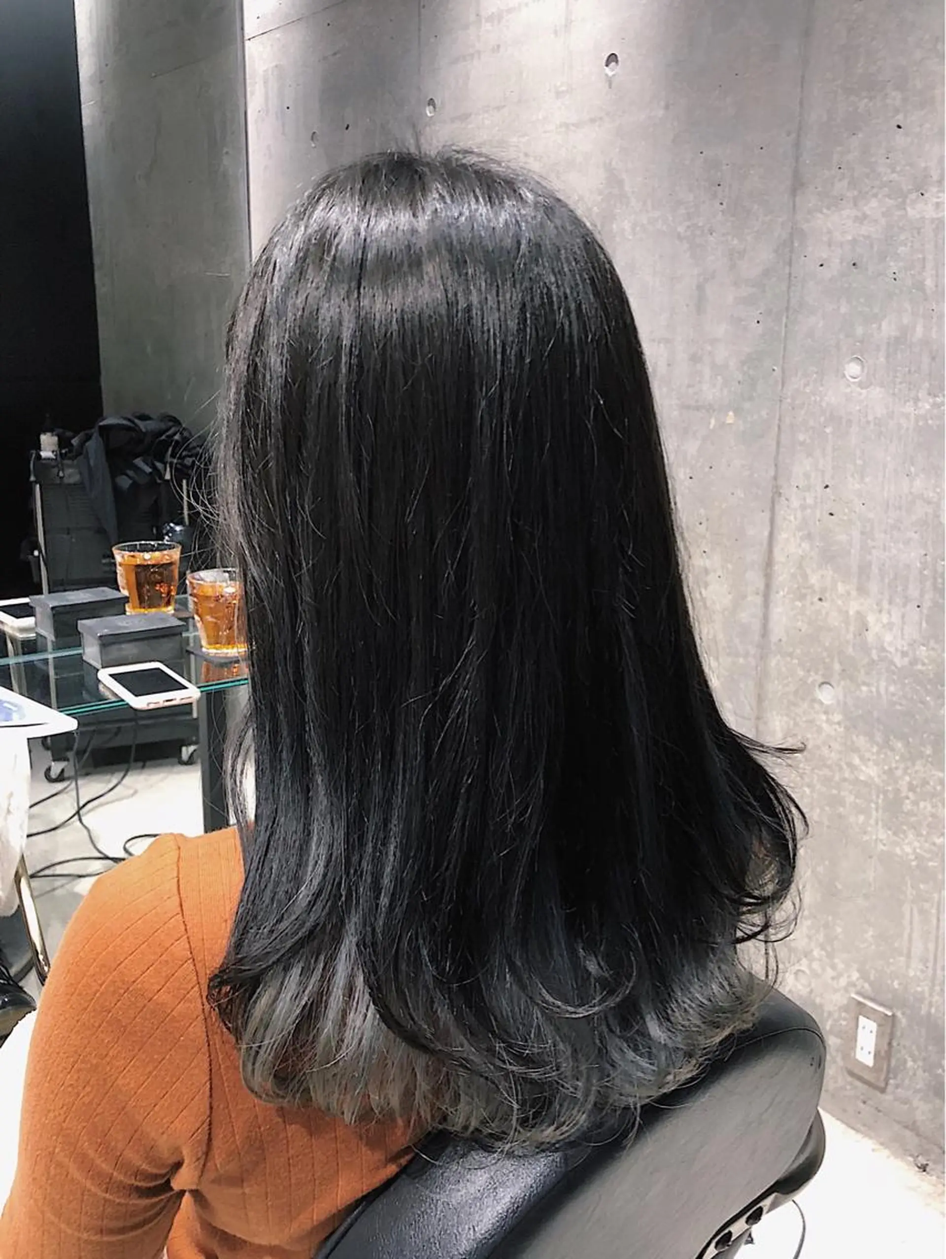 ロング カラー ヘアアレンジ アッシュ ダークグレー ホワイトアッシュ 遠藤悠大/メンズ縮毛 /メンズカットのヘアスタイル