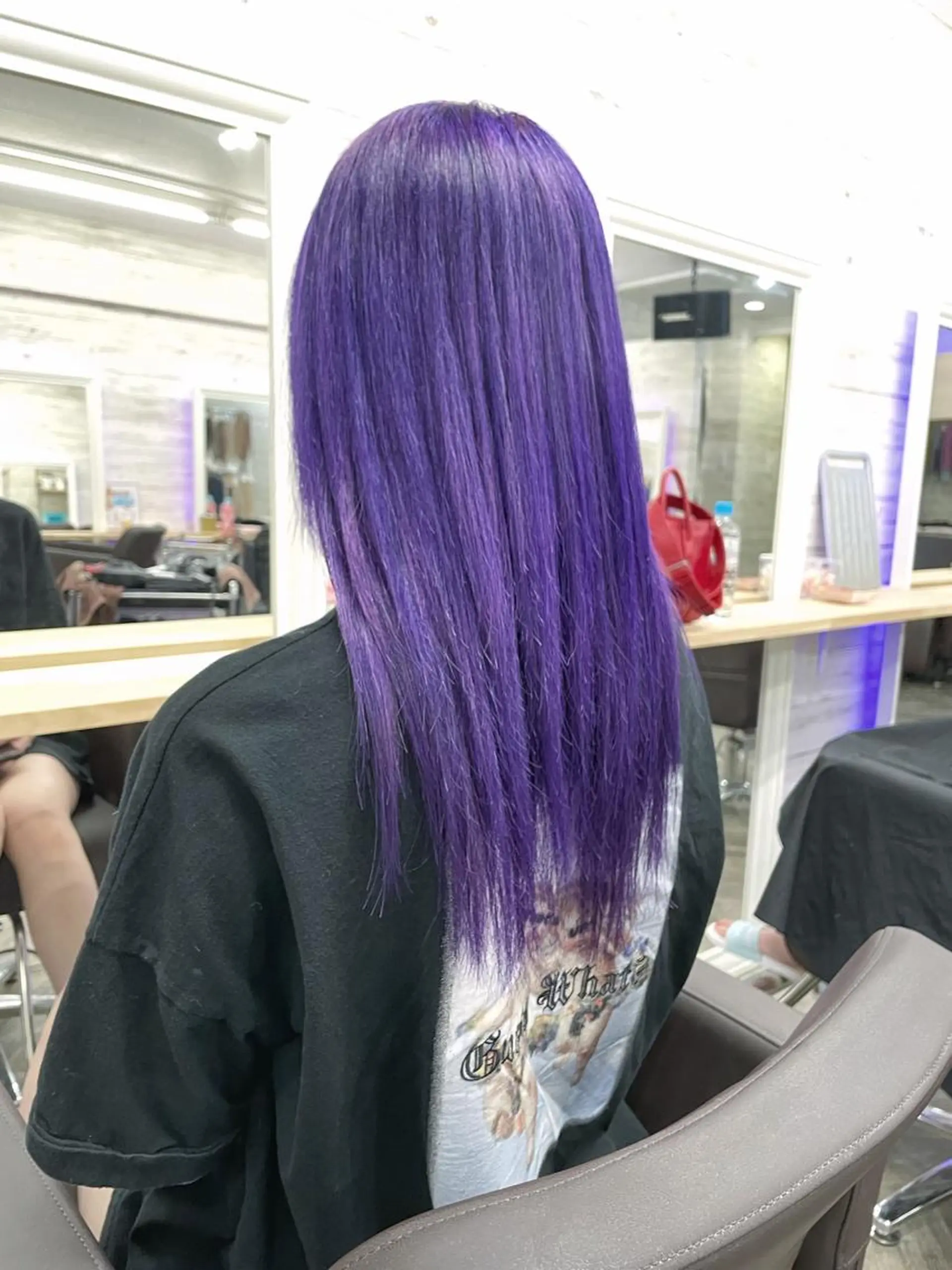 ロング カラー パープルカラー 北沢 隆のヘアスタイル