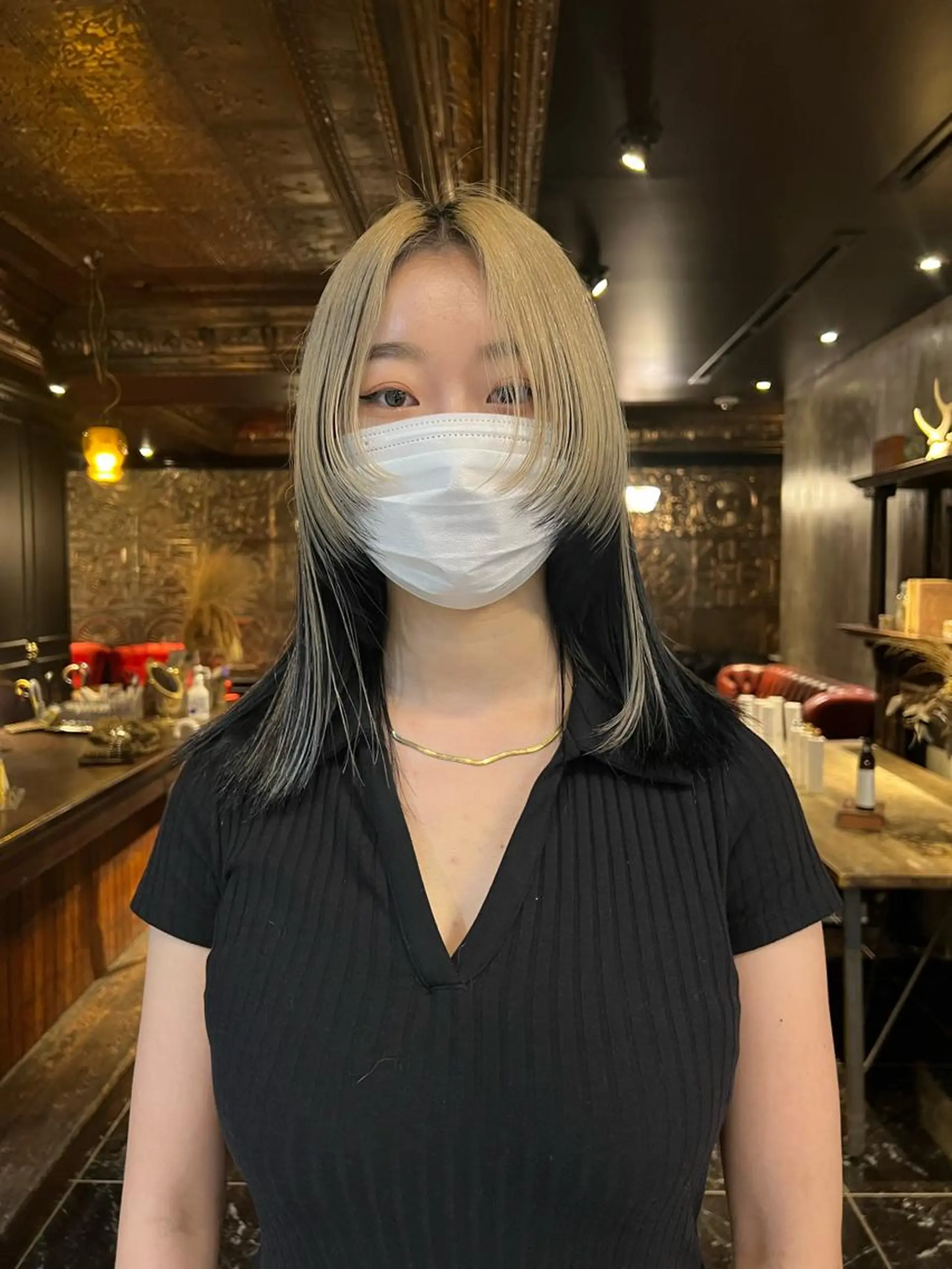 セミロング カラー カット ヘアカラー haco＋所属・圧倒的デザイン力 店長🎨RENAのヘアスタイル