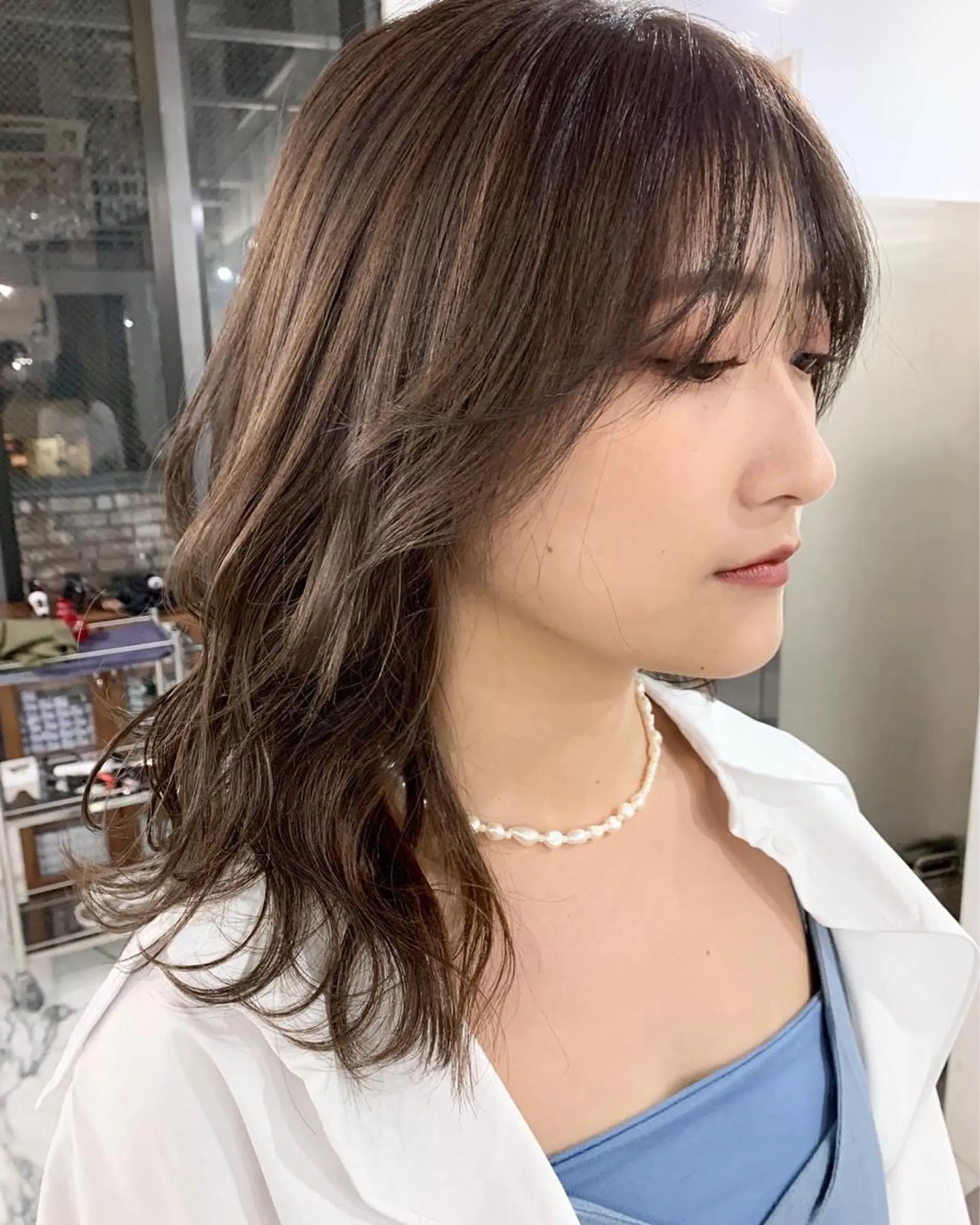 ミディアム エクステ（レミー毛） NINEのヘアスタイル