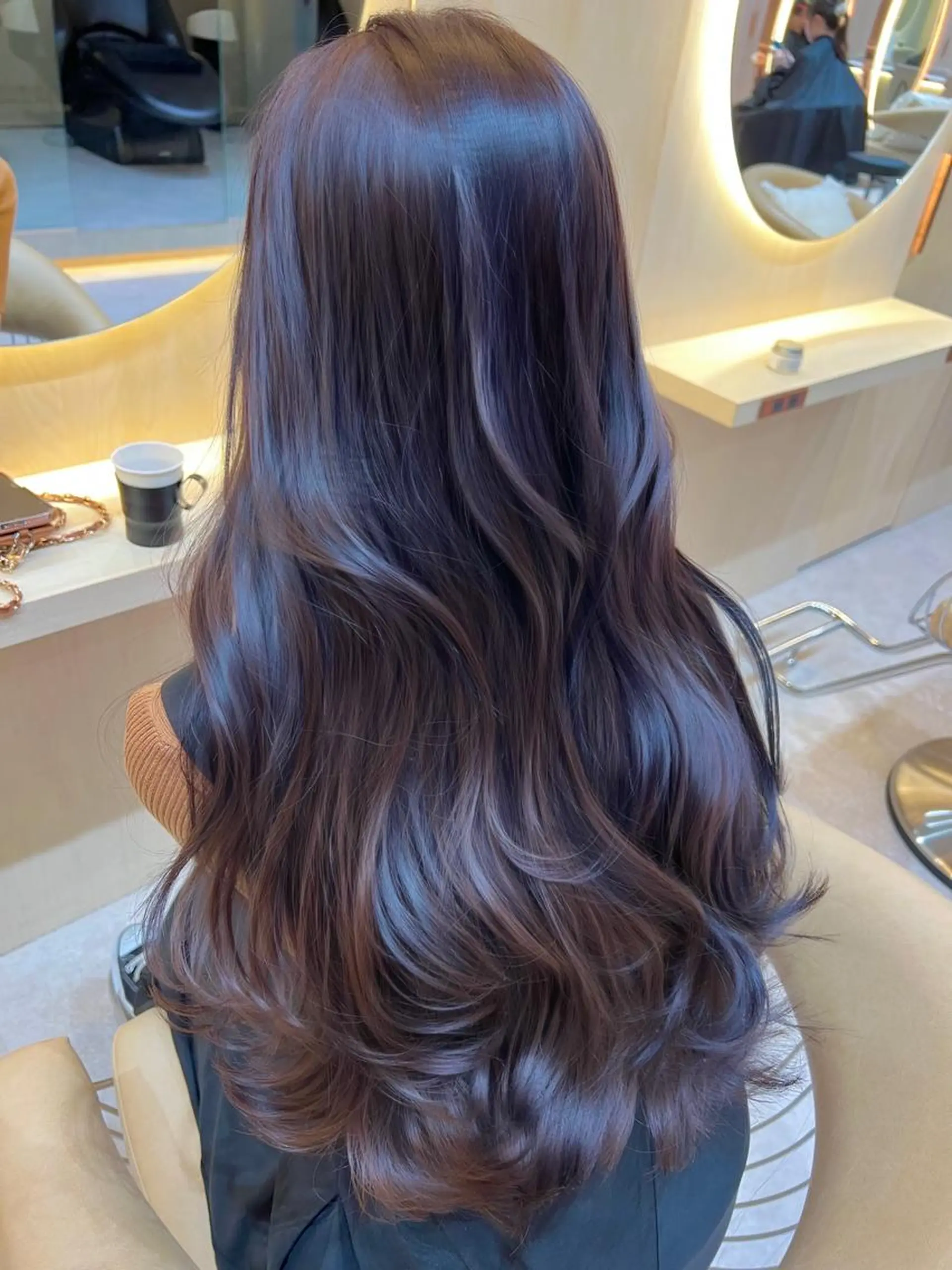 ロング カラー カット ヘアカラー トリートメント レイヤーカット/ 顔周り 五島巨幹のヘアスタイル