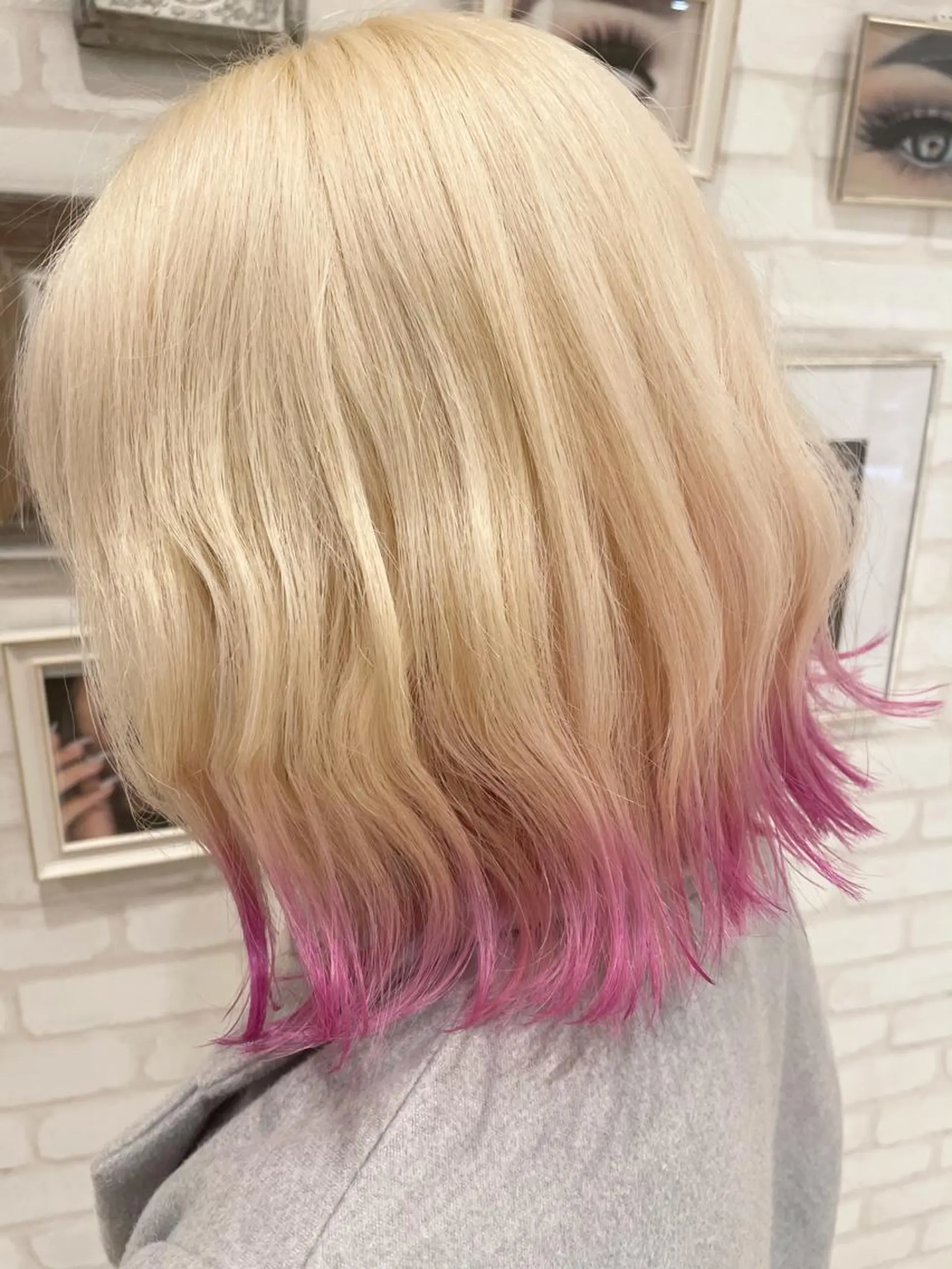 ミディアム カラー Gain池下 レディースのヘアスタイル