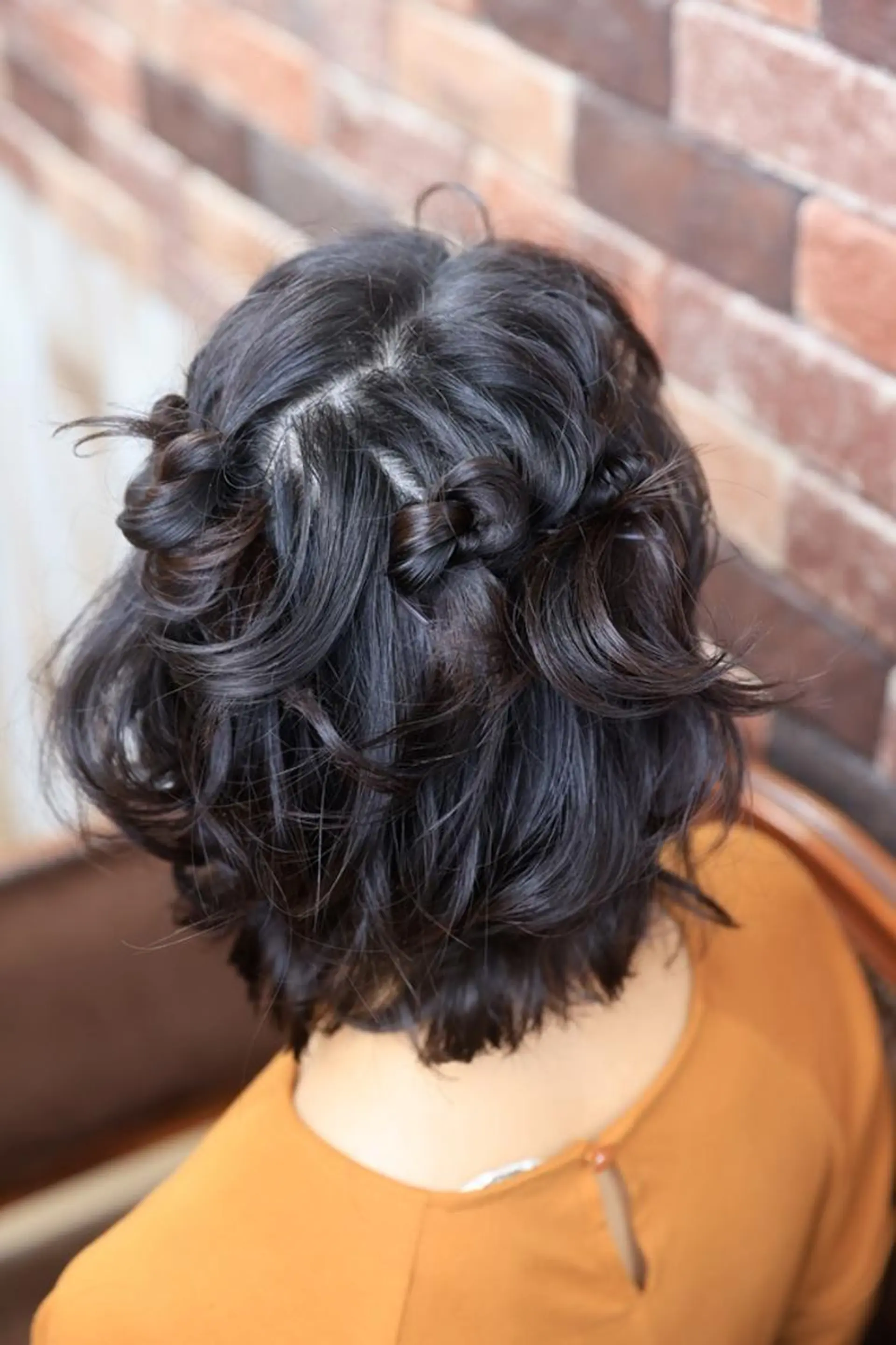 ヘアアレンジ ハーフアップ ボブ ✨質感調整✨ ヤマシタマリエのヘアスタイル