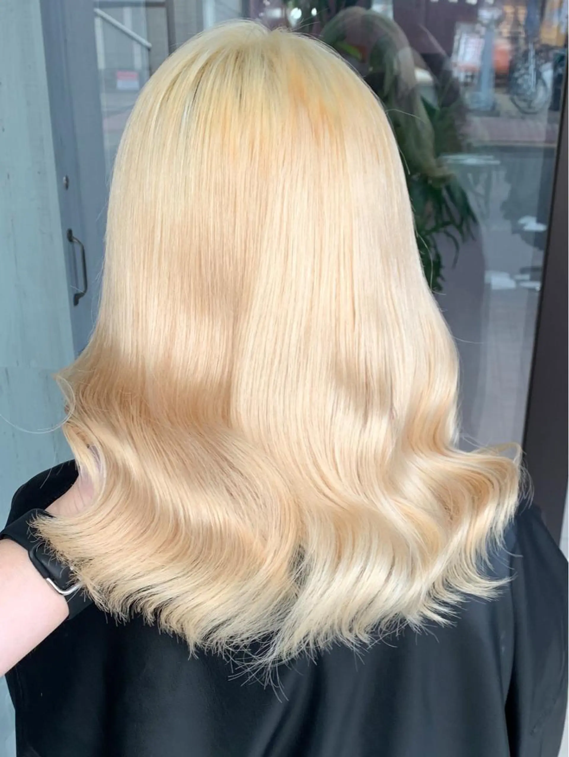 ロング アッシュ アッシュグレー アッシュグレージュ ミストバング ピンクブラウン ヘアカラー トリートメント ハイトーン髪質改善 🎀🐰堀川智史🎀のヘアスタイル